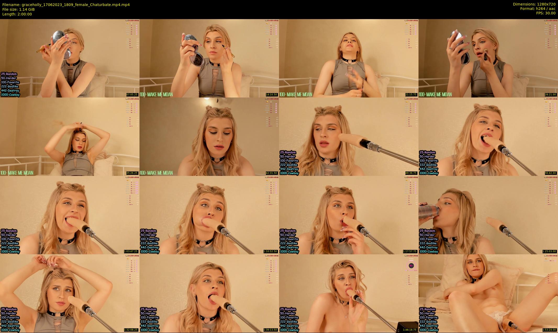 graceholly — 120 minute Chaturbate female cam show recording, 720p, Jun 17, 2023