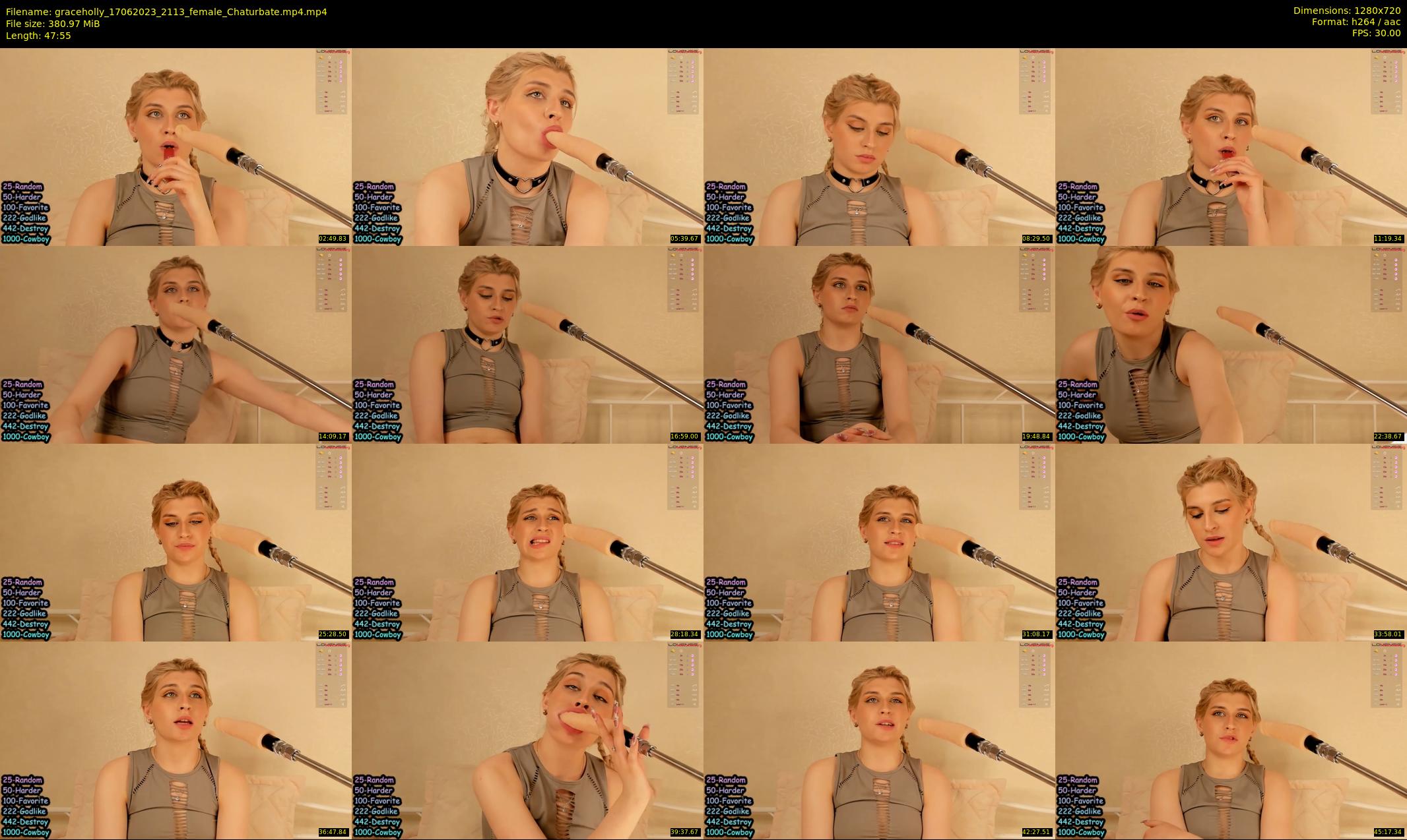 graceholly — 48 minute Chaturbate female cam show recording, 720p, Jun 17, 2023