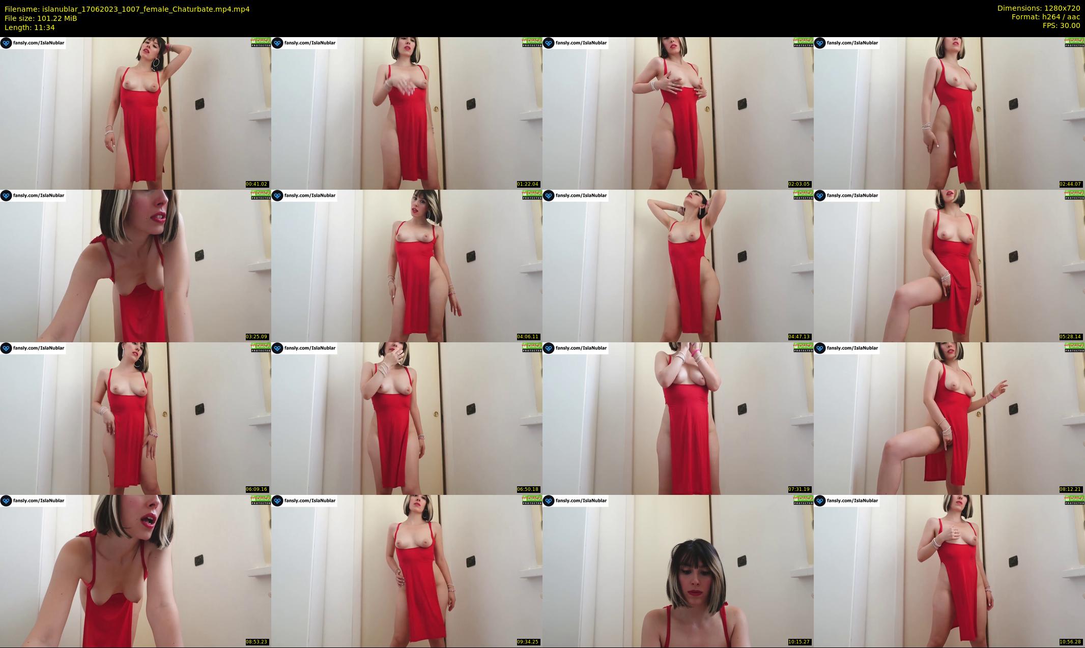 islanublar — 12 minute Chaturbate female cam show recording, 720p, Jun 17, 2023