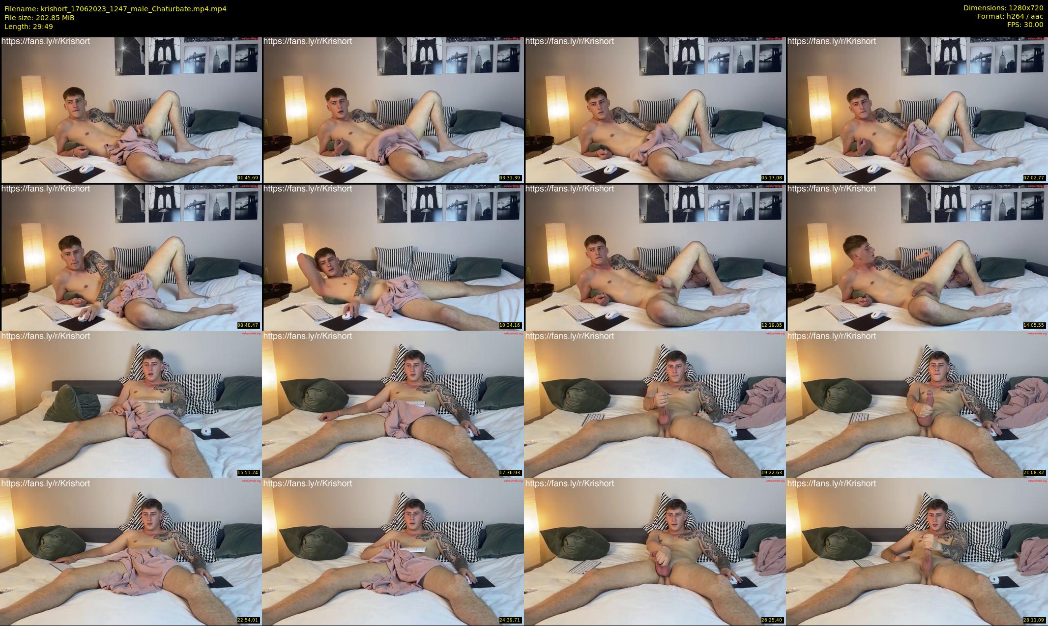 krishort — 30 minute Chaturbate male cam show recording, 720p, Jun 17, 2023