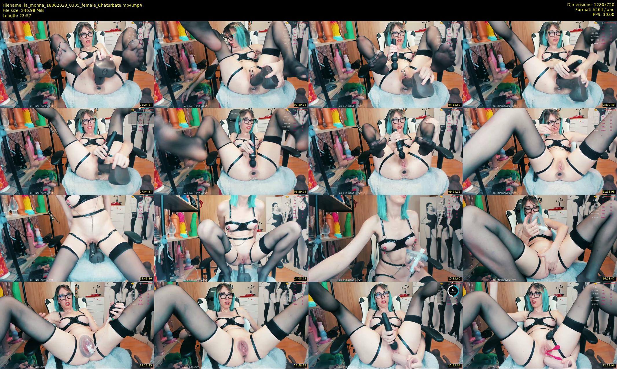 la_monna — 24 minute Chaturbate female cam show recording, 720p, Jun 18, 2023