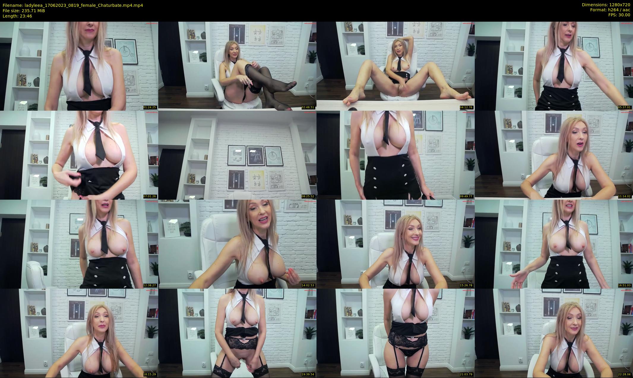 ladyleea — 24 minute Chaturbate female cam show recording, 720p, Jun 17, 2023