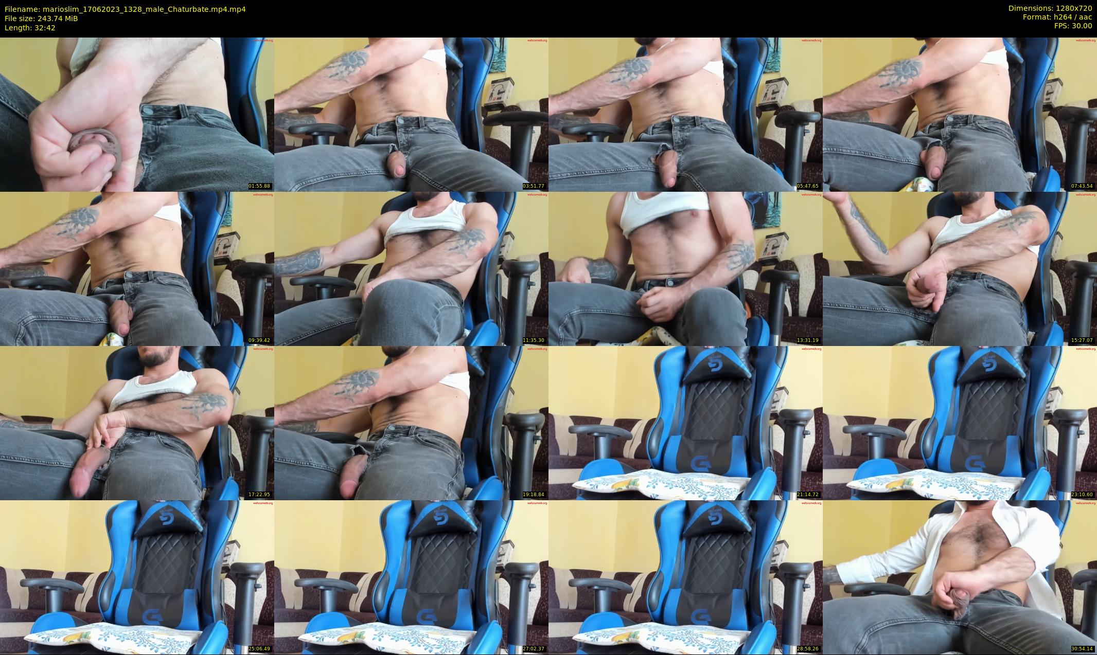marioslim — 33 minute Chaturbate male cam show recording, 720p, Jun 17, 2023