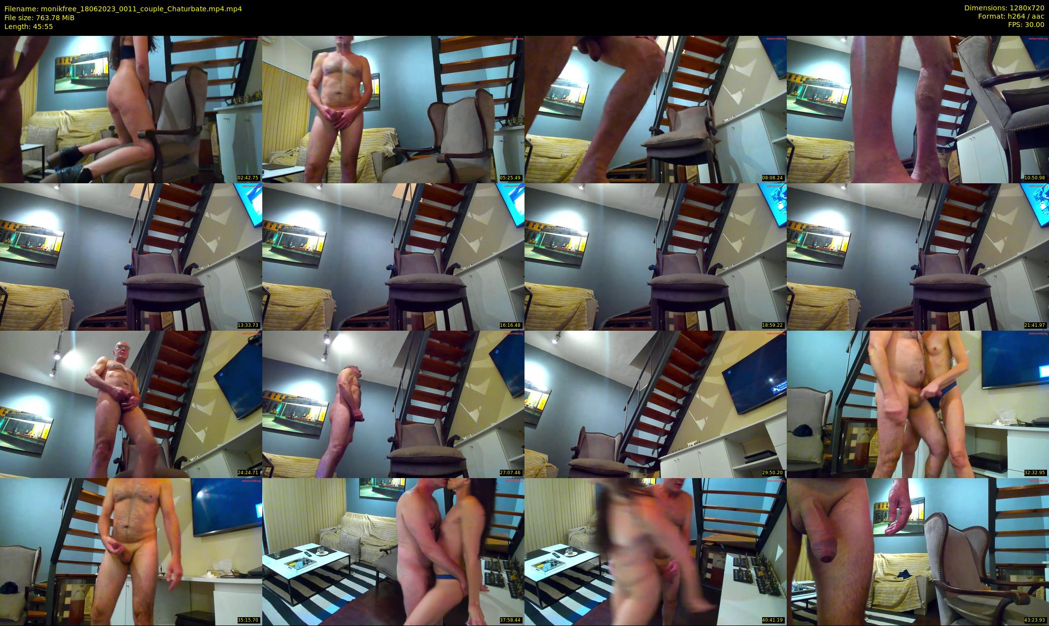 monikfree — 46 minute Chaturbate couple cam show recording, 720p, Jun 18, 2023