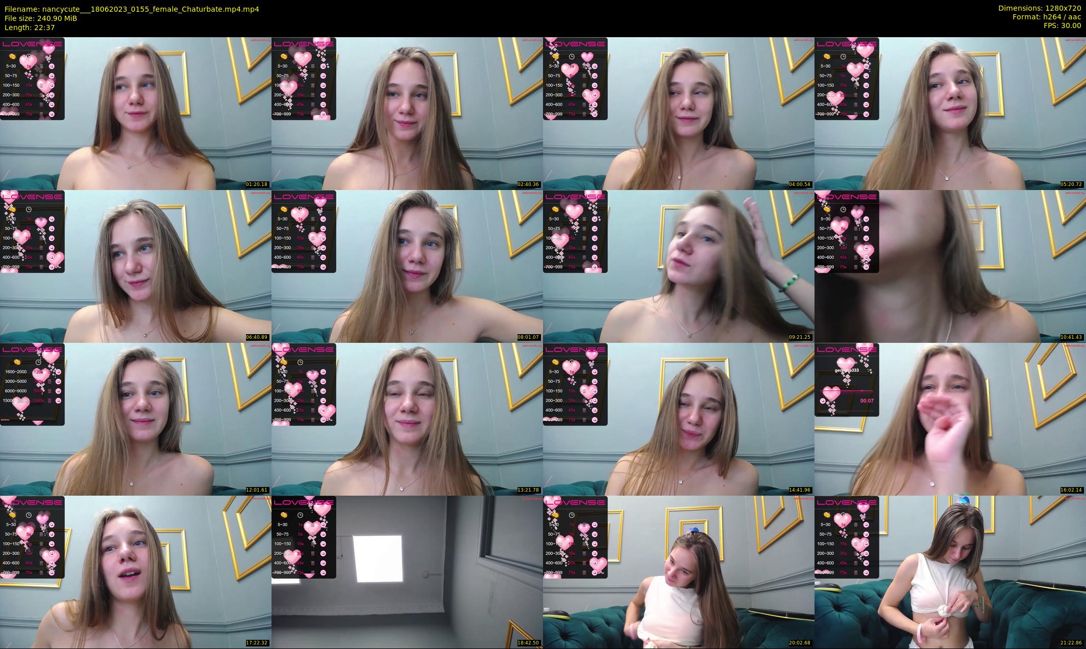 nancycute__ — 23 minute Chaturbate female cam show recording, 720p, Jun 18, 2023