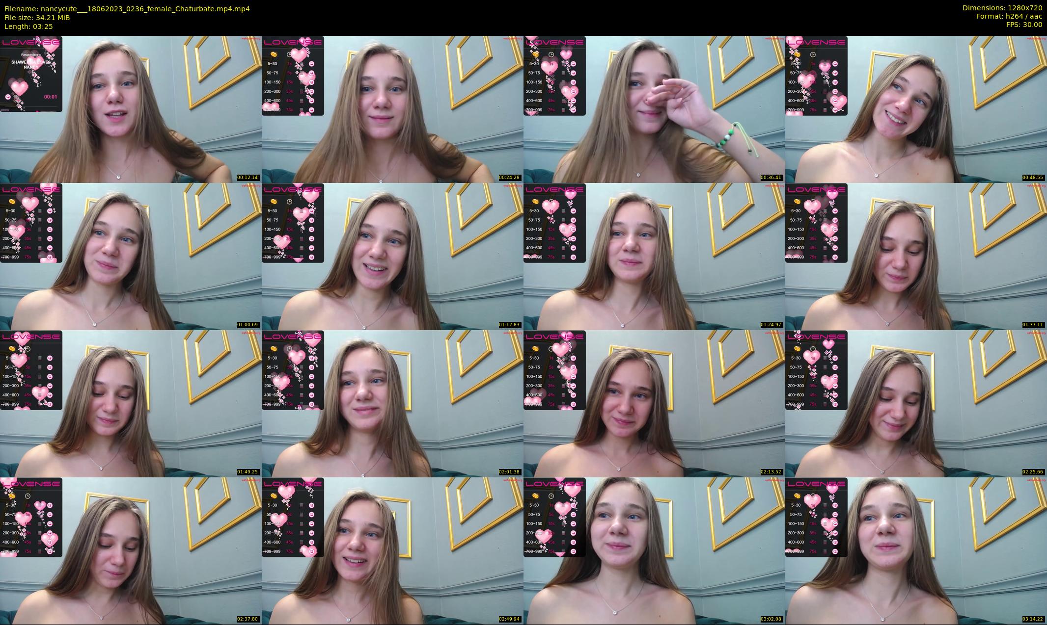 nancycute__ — 4 minute Chaturbate female cam show recording, 720p, Jun 18, 2023