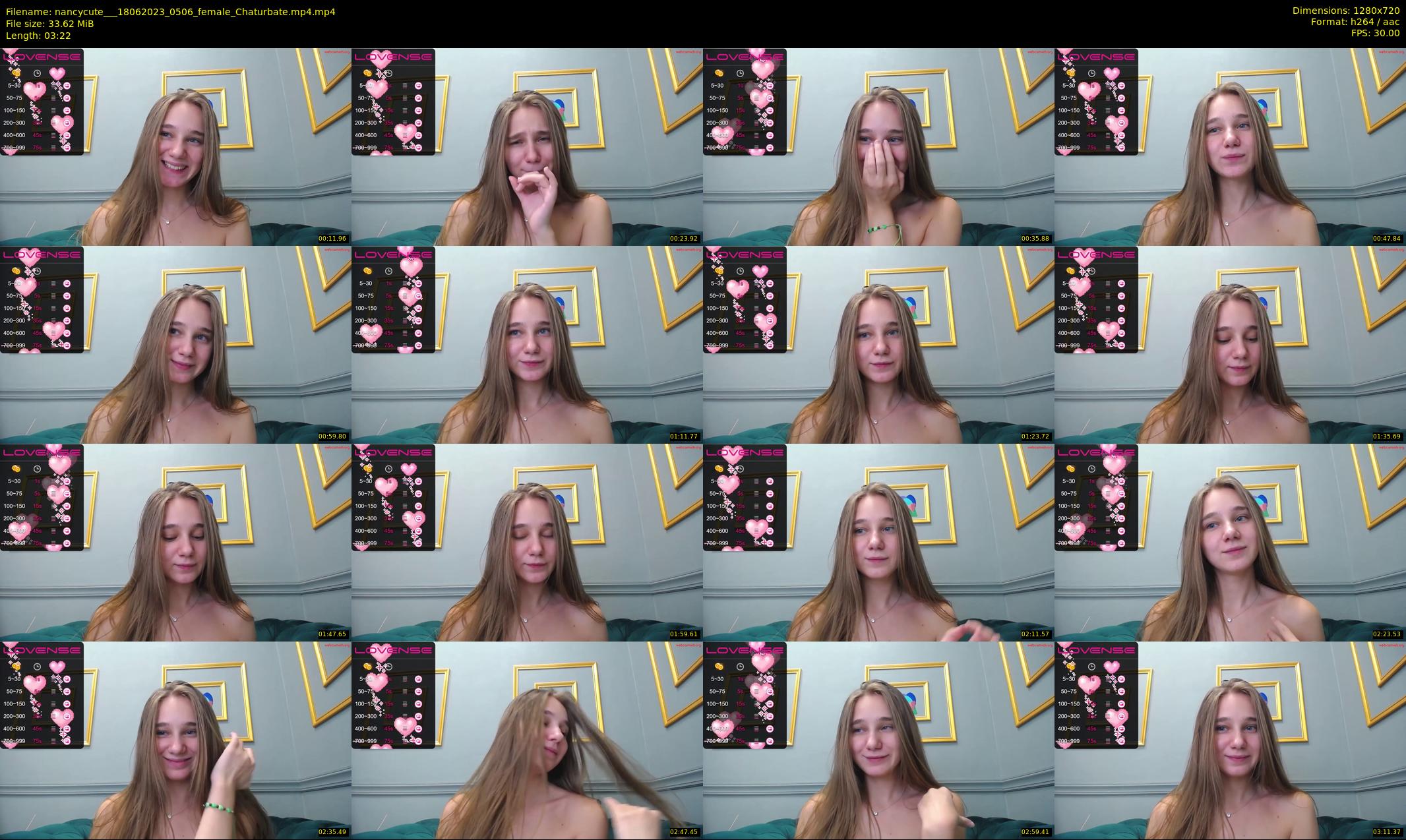 nancycute__ — 4 minute Chaturbate female cam show recording, 720p, Jun 18, 2023