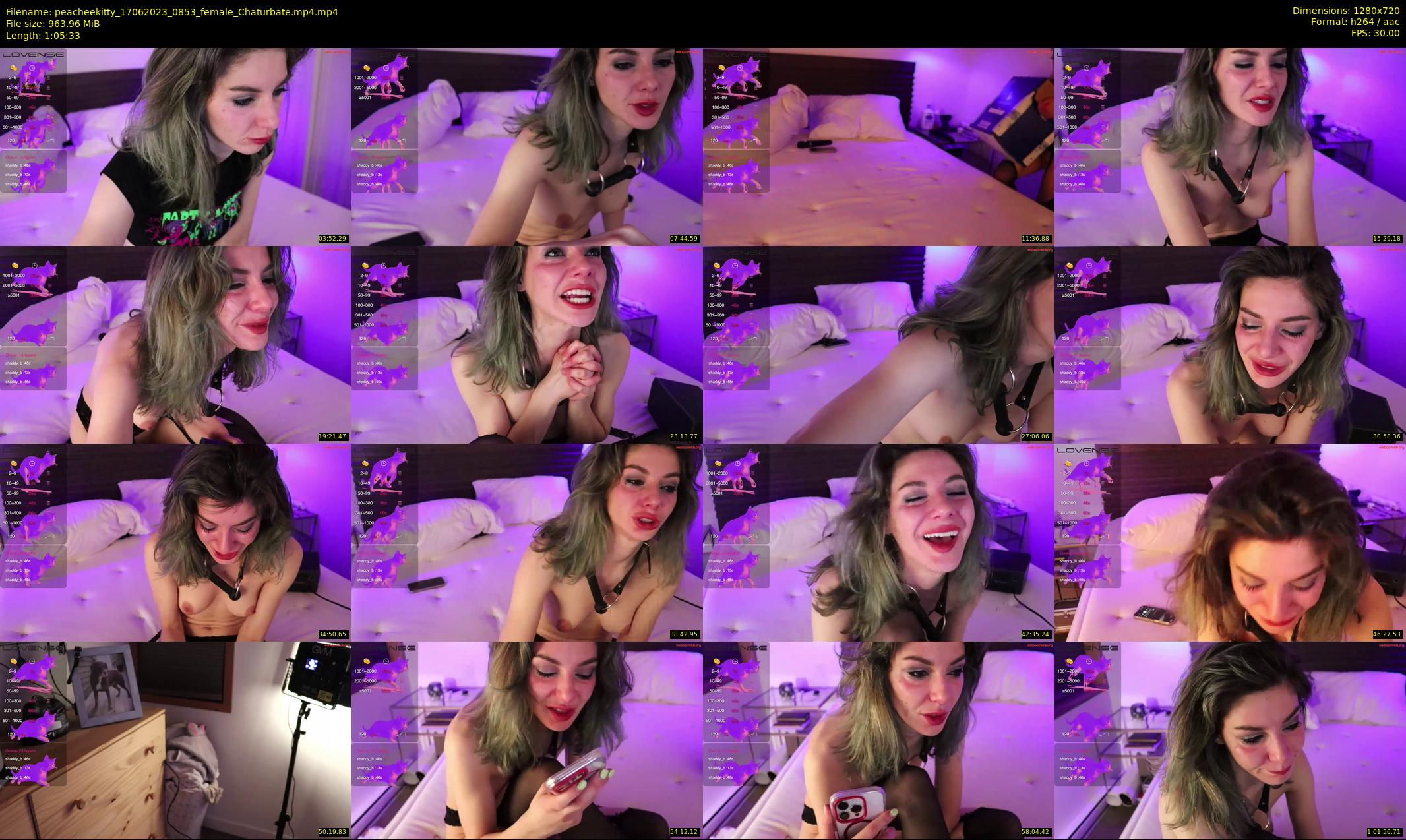 peacheekitty — 66 minute Chaturbate female cam show recording, 720p, Jun 17, 2023
