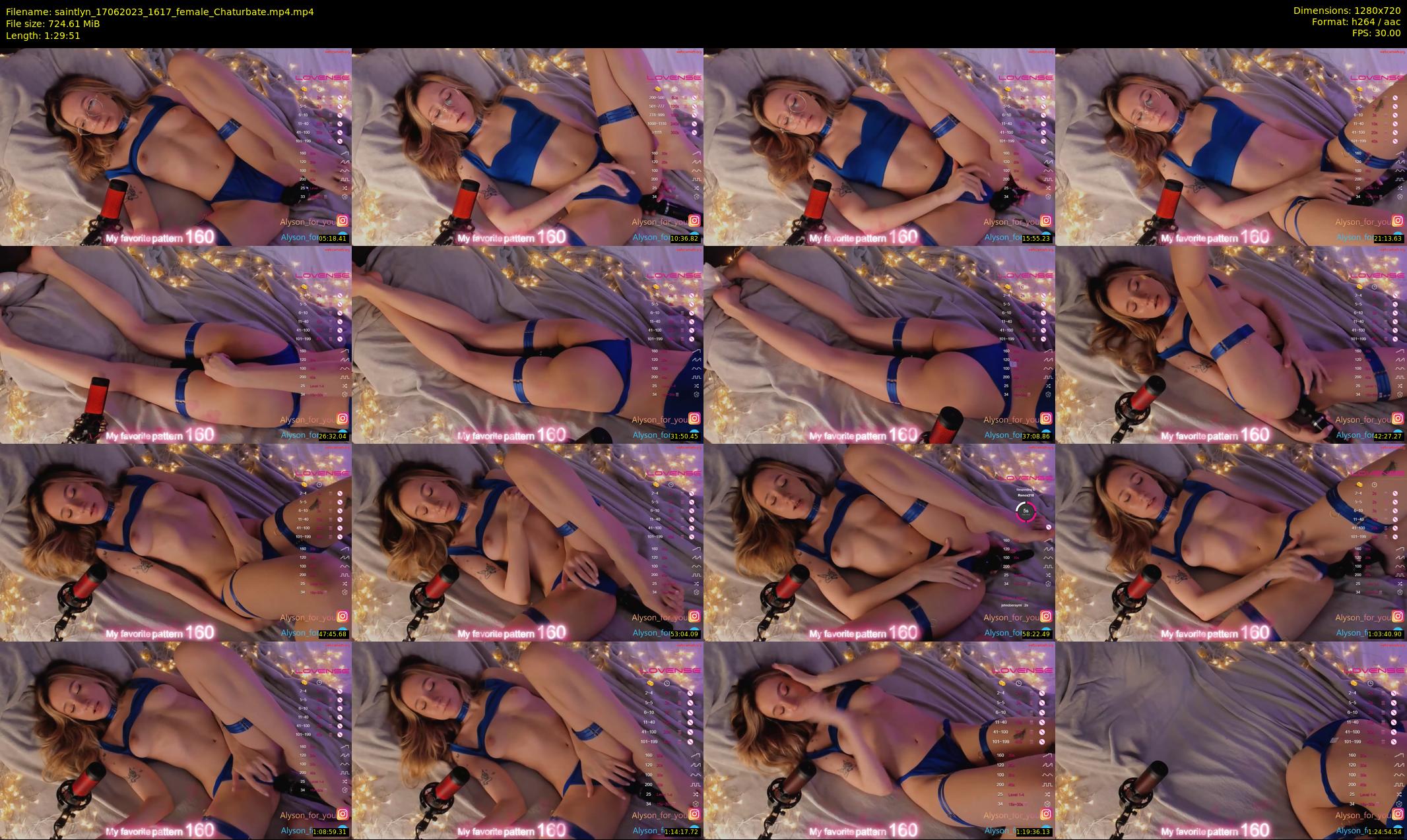saintlyn — 90 minute Chaturbate female cam show recording, 720p, Jun 17, 2023