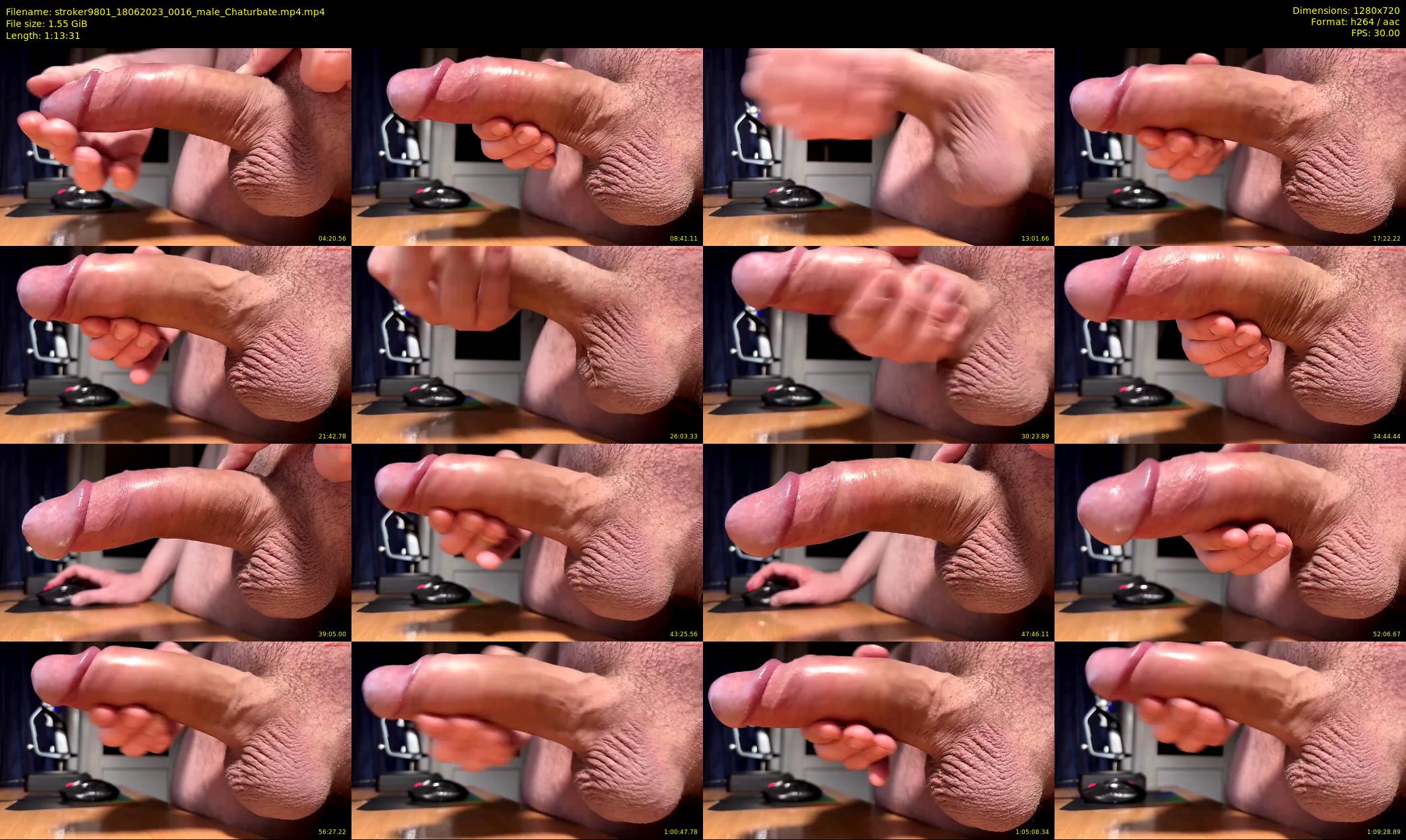 stroker9801 — 74 minute Chaturbate male cam show recording, 720p, Jun 18, 2023