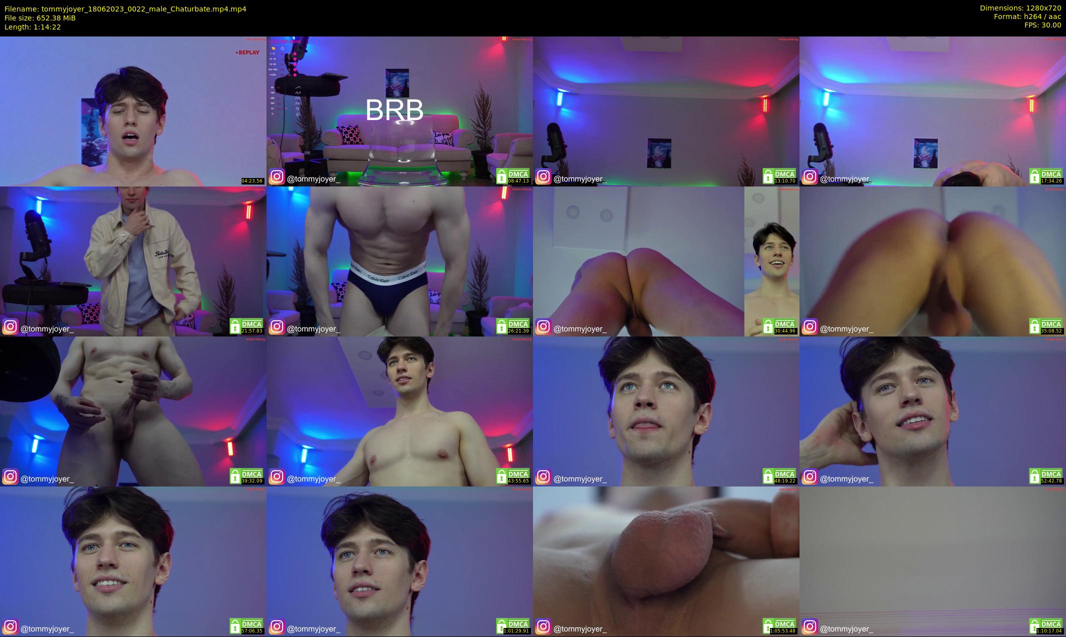 tommyjoyer — 75 minute Chaturbate male cam show recording, 720p, Jun 18, 2023