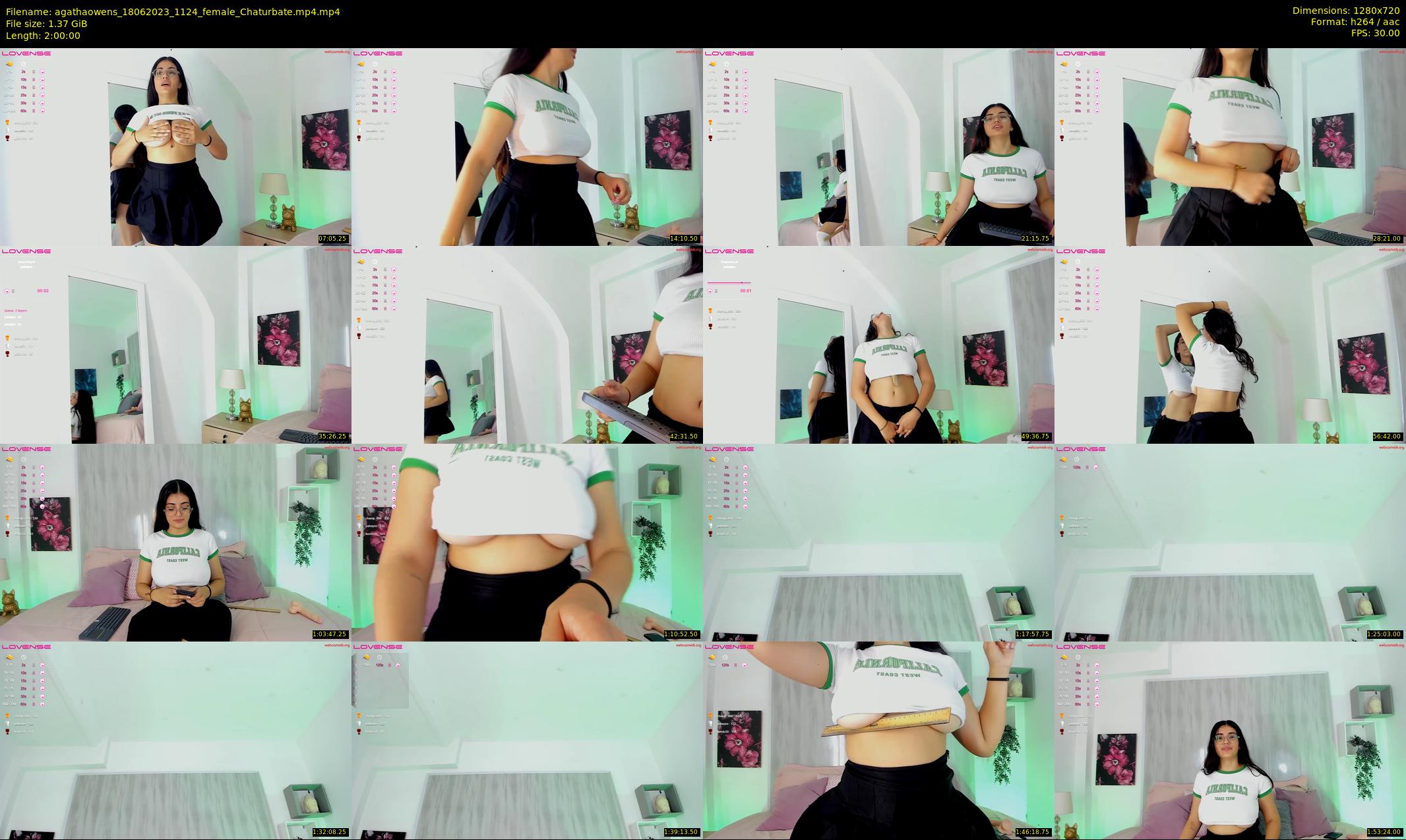 agathaowens — 120 minute Chaturbate female cam show recording, 720p, Jun 18, 2023