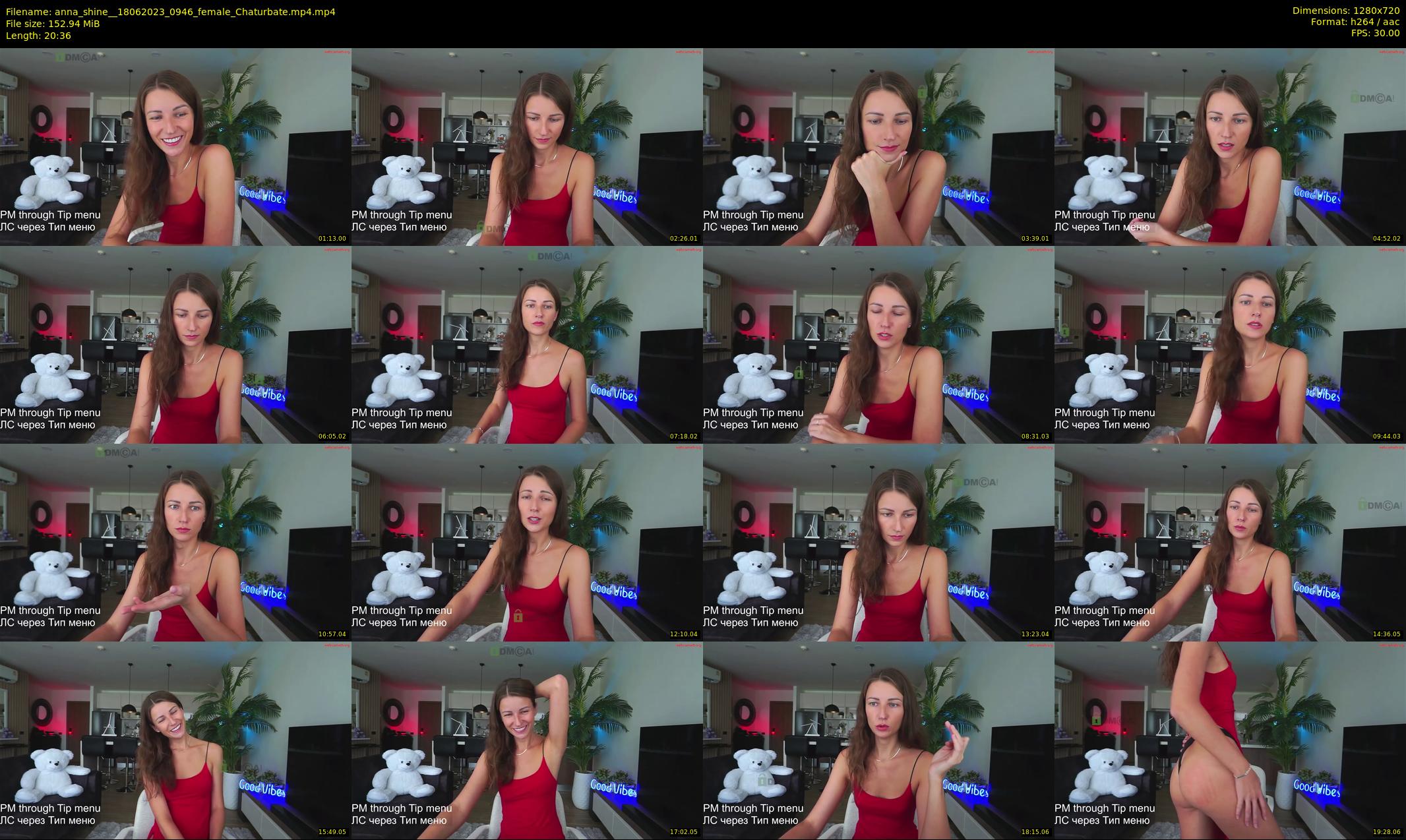 anna_shine_ — 21 minute Chaturbate female cam show recording, 720p, Jun 18, 2023
