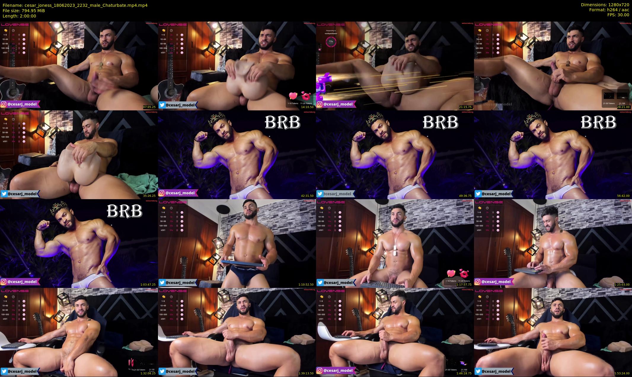 cesar_joness — 120 minute Chaturbate male cam show recording, 720p, Jun 18, 2023