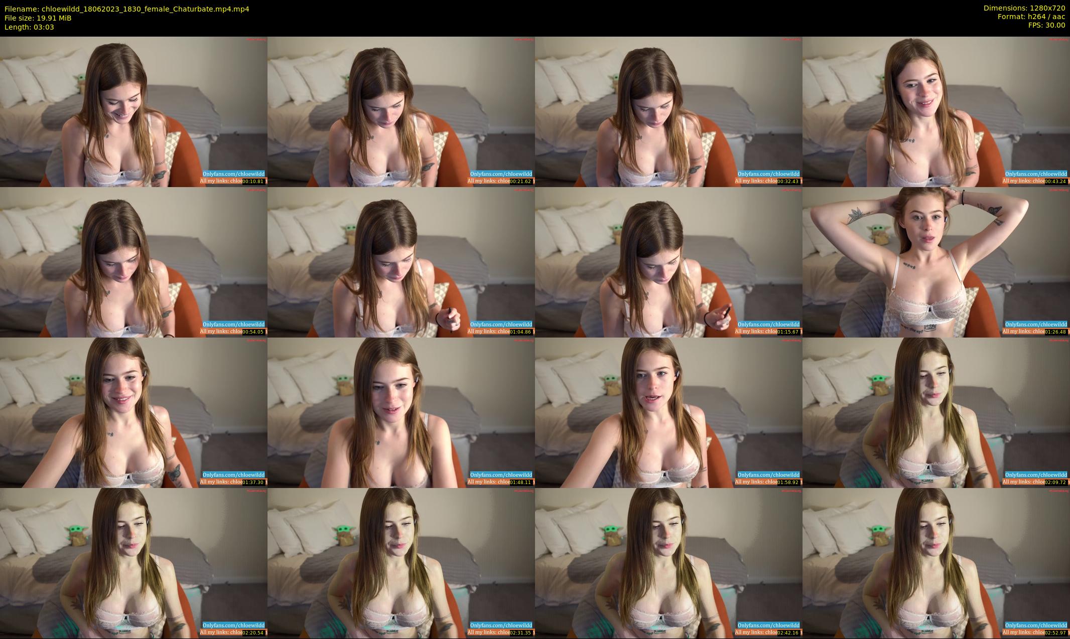 chloewildd — 4 minute Chaturbate female cam show recording, 720p, Jun 18, 2023