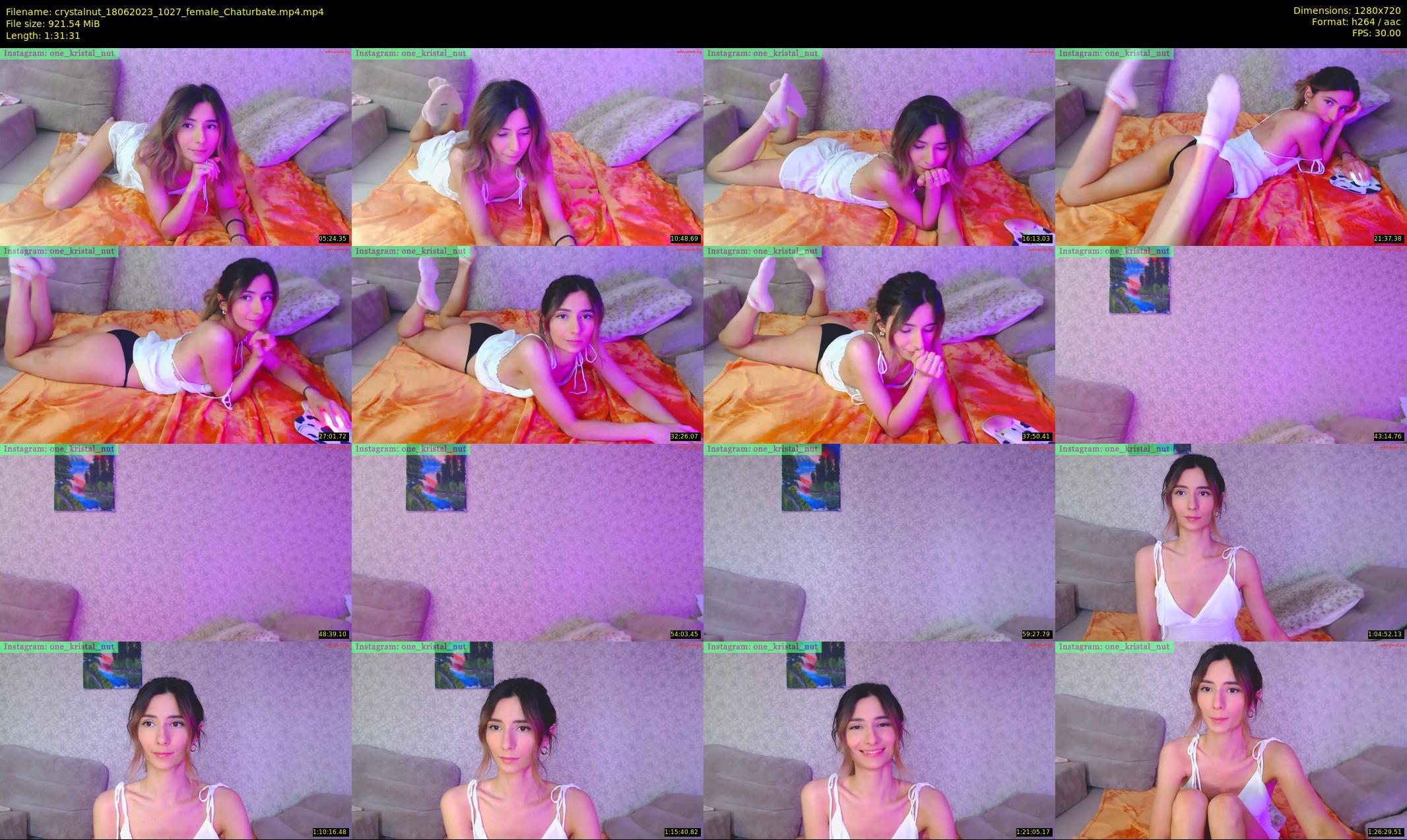 crystalnut — 92 minute Chaturbate female cam show recording, 720p, Jun 18, 2023