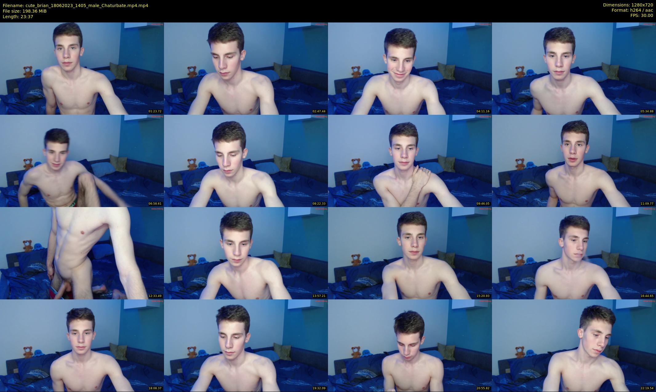 cute_brian — 24 minute Chaturbate male cam show recording, 720p, Jun 18, 2023