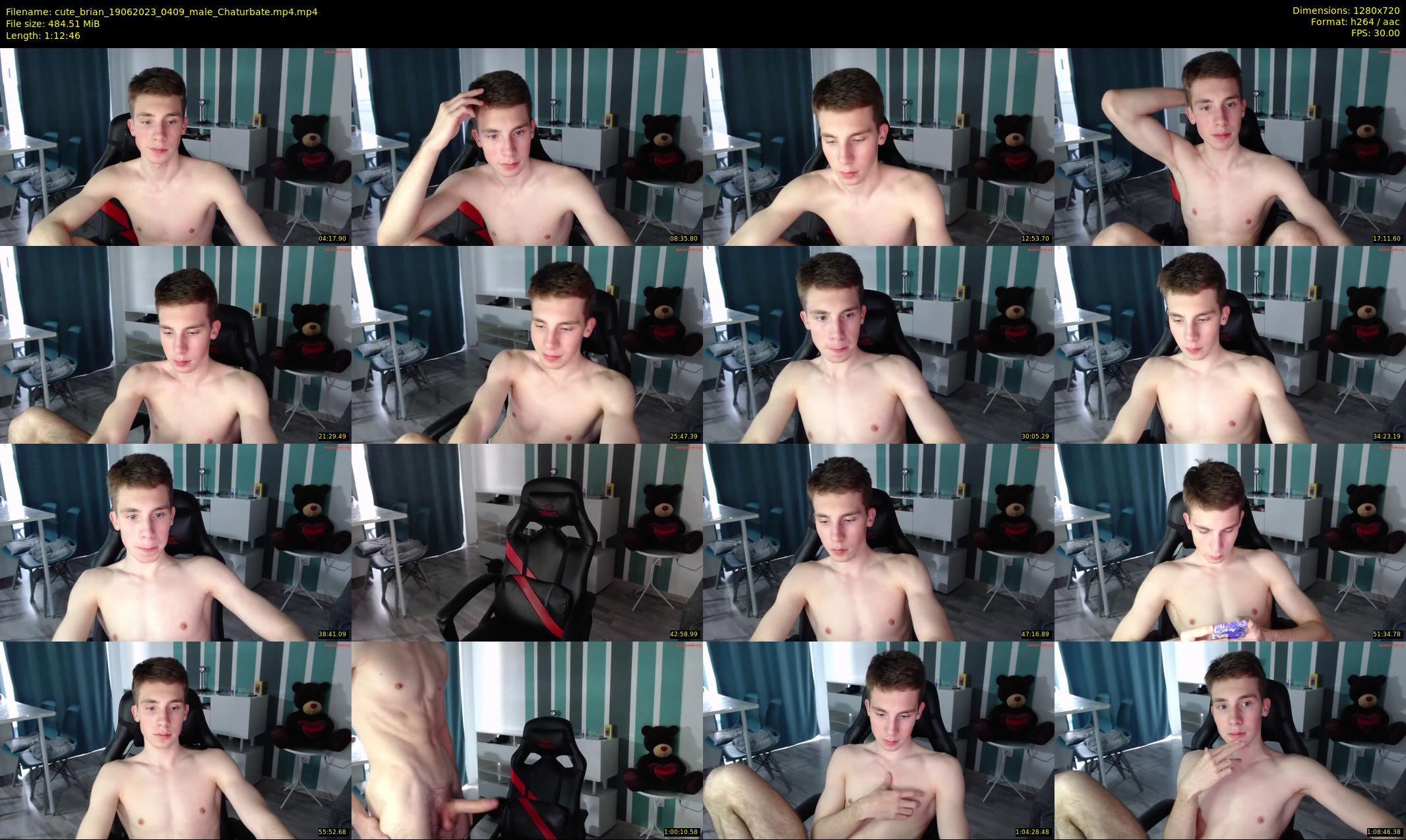cute_brian — 73 minute Chaturbate male cam show recording, 720p, Jun 19, 2023