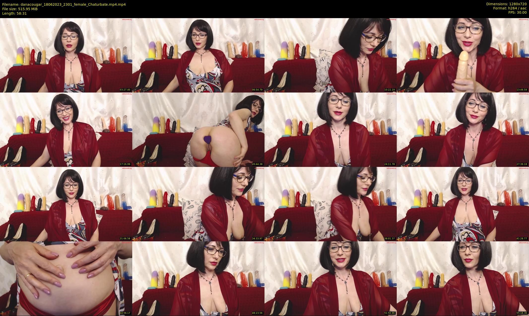 danacougar — 59 minute Chaturbate female cam show recording, 720p, Jun 18, 2023