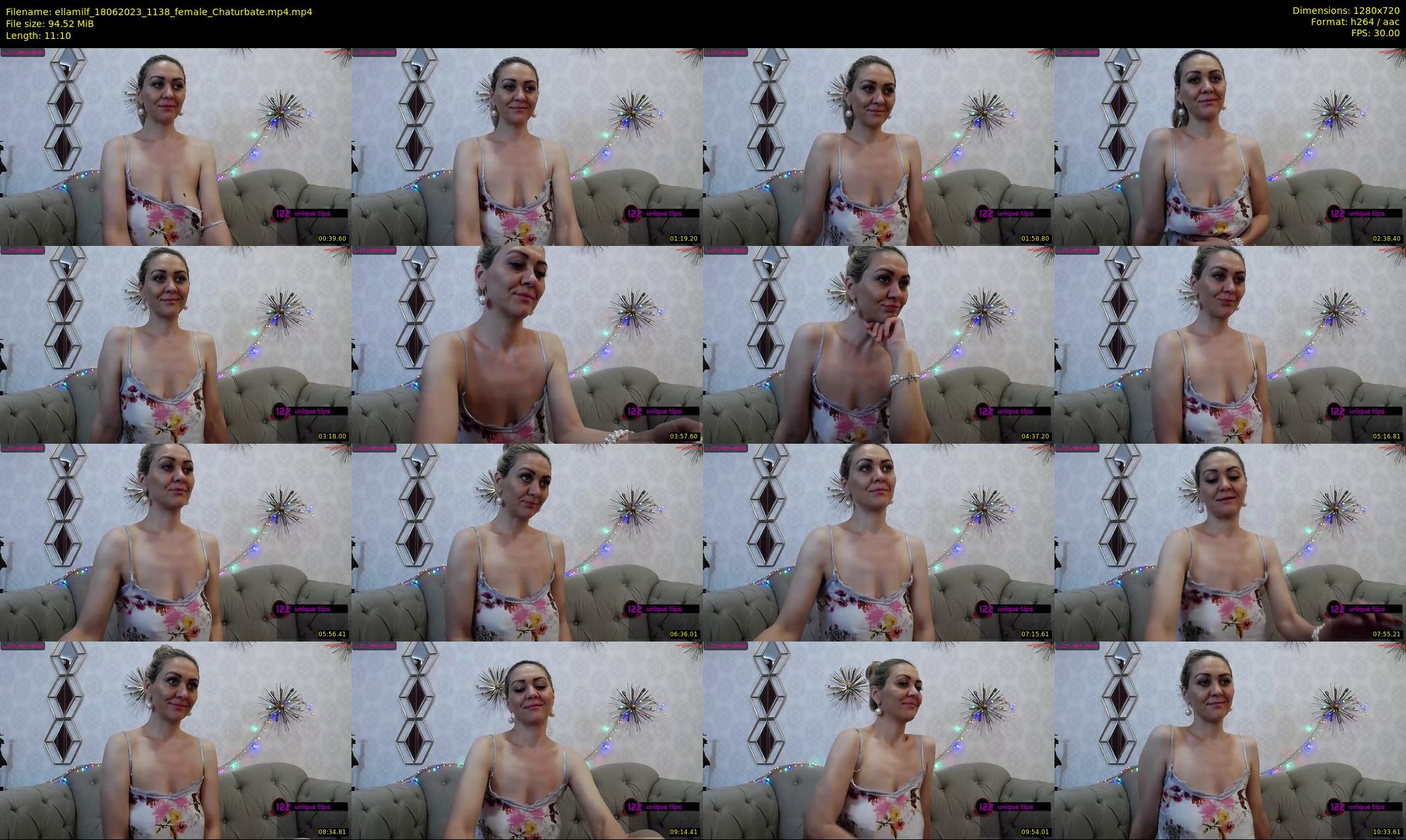 ellamilf — 12 minute Chaturbate female cam show recording, 720p, Jun 18, 2023