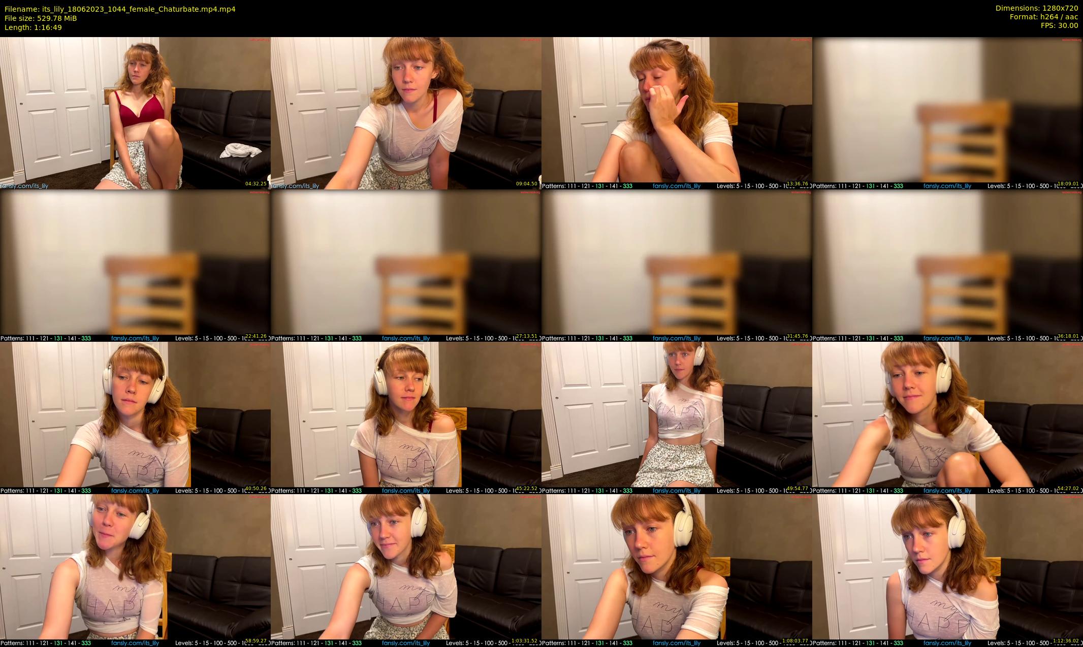 its_lily — 77 minute Chaturbate female cam show recording, 720p, Jun 18, 2023