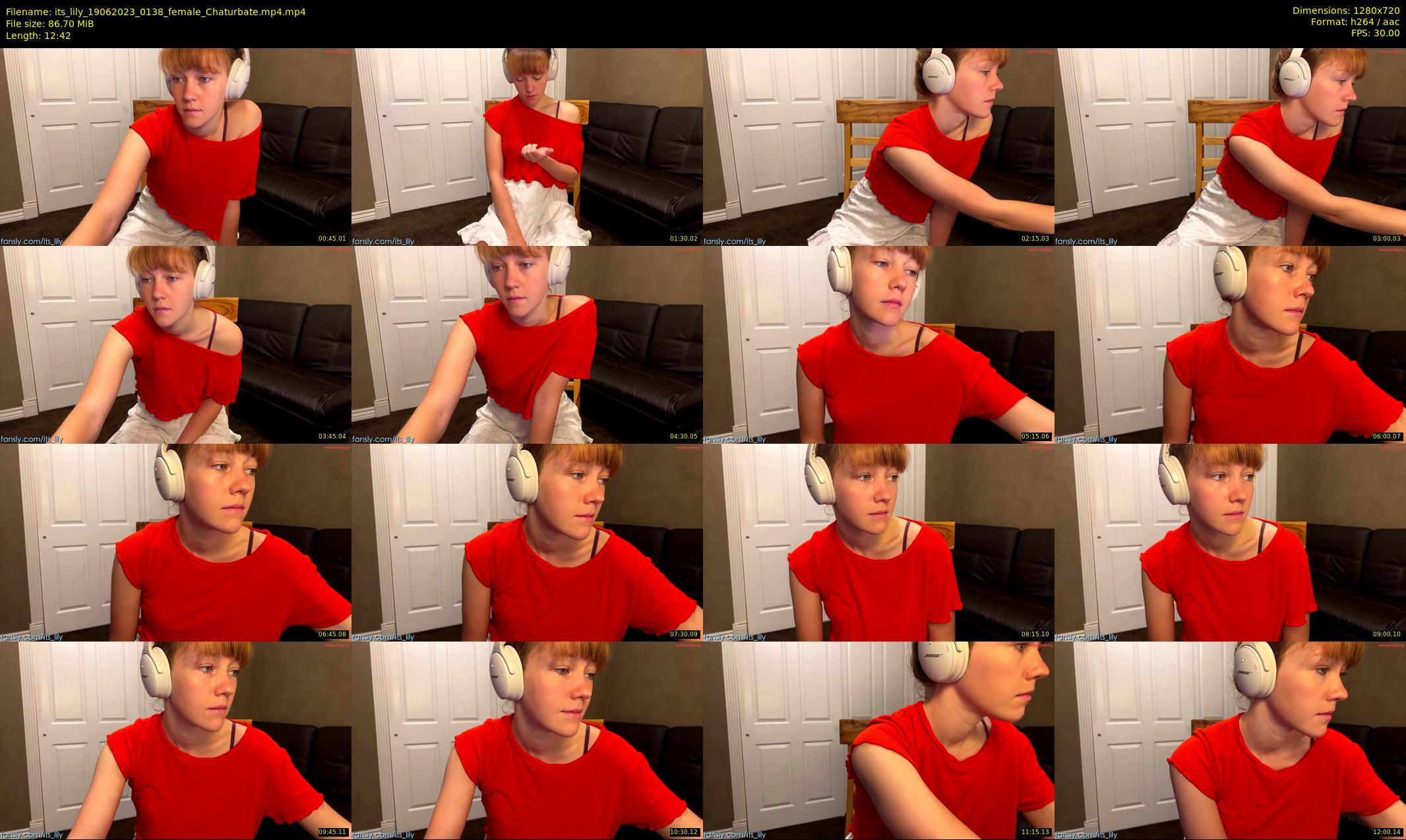 its_lily — 13 minute Chaturbate female cam show recording, 720p, Jun 19, 2023