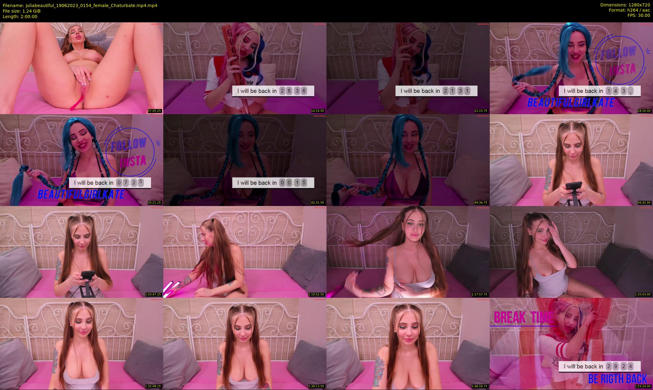 juliabeautiful — 120 minute Chaturbate female cam show recording, 720p, Jun 19, 2023