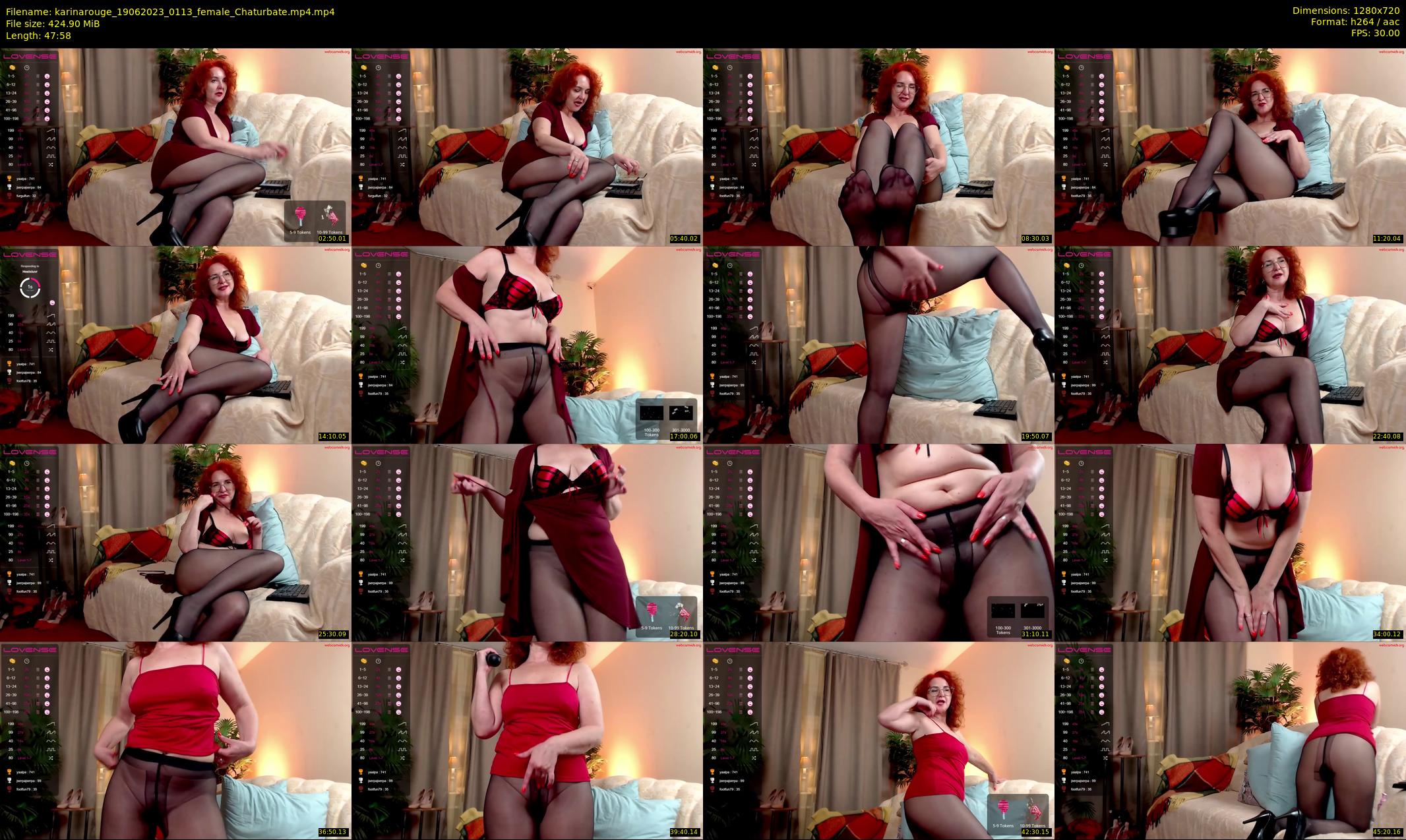 karinarouge — 48 minute Chaturbate female cam show recording, 720p, Jun 19, 2023