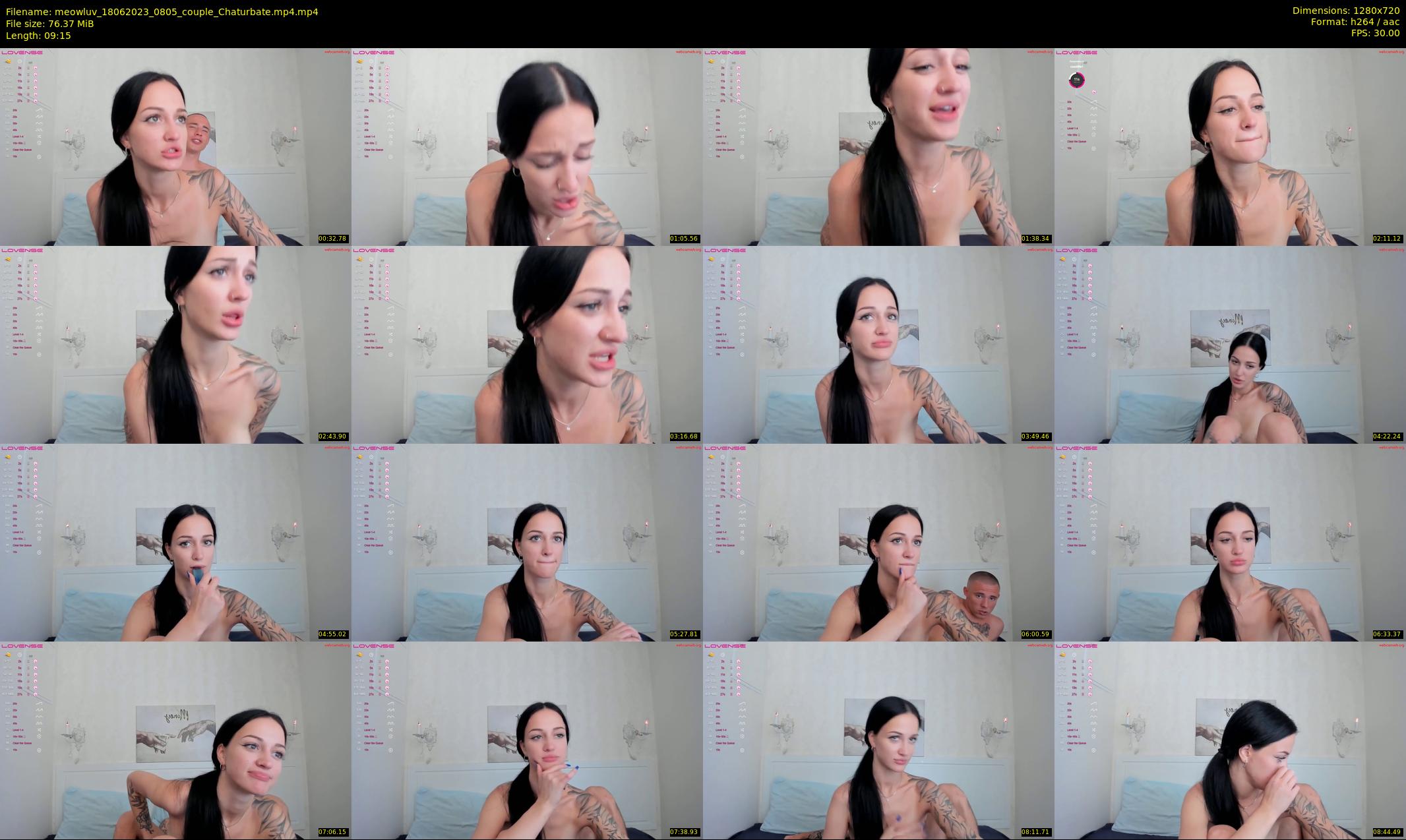meowluv — 10 minute Chaturbate couple cam show recording, 720p, Jun 18, 2023
