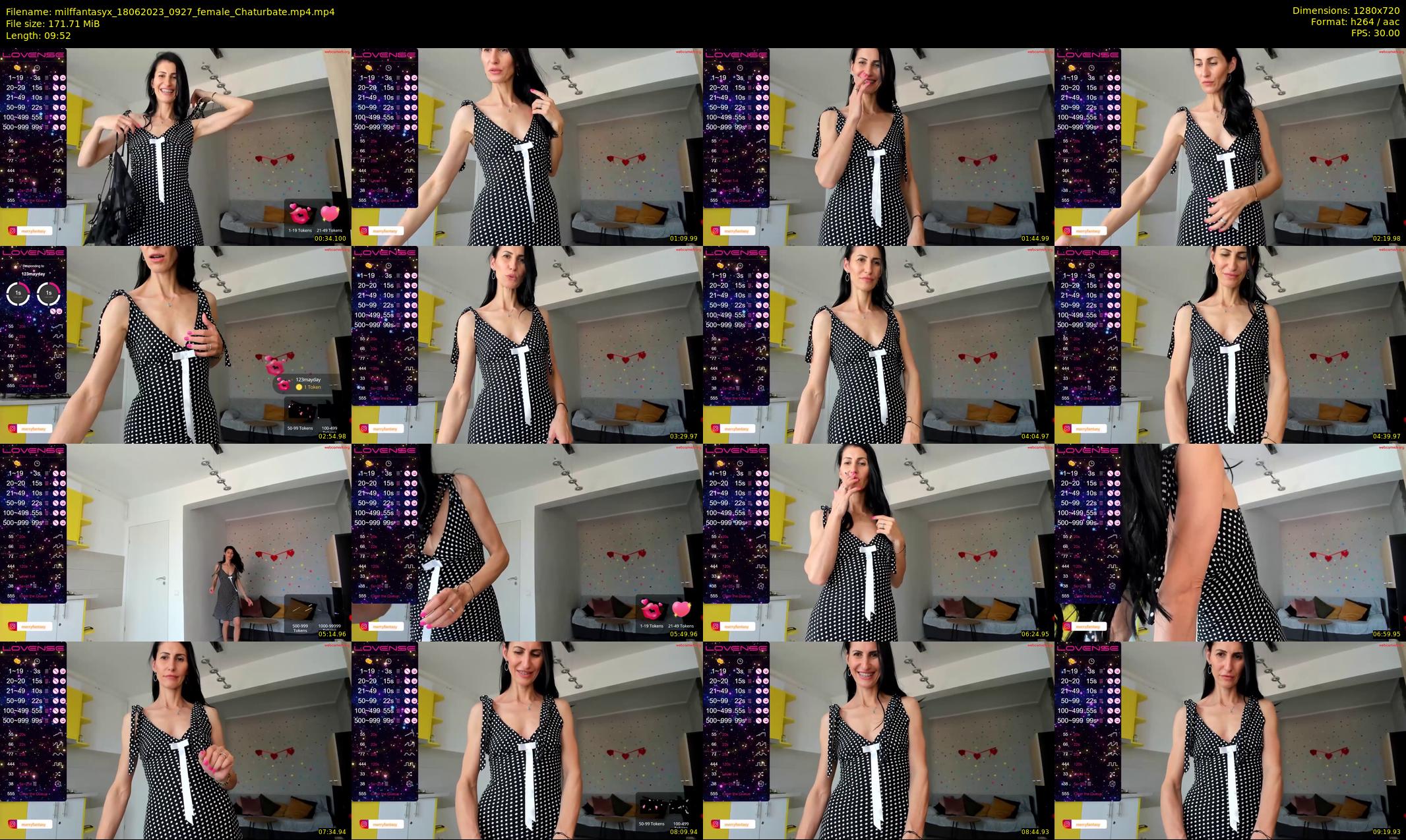 milffantasyx — 10 minute Chaturbate female cam show recording, 720p, Jun 18, 2023