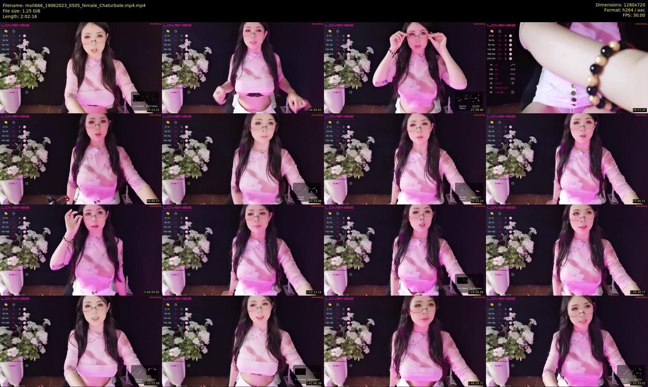 moli666 — 123 minute Chaturbate female cam show recording, 720p, Jun 19, 2023