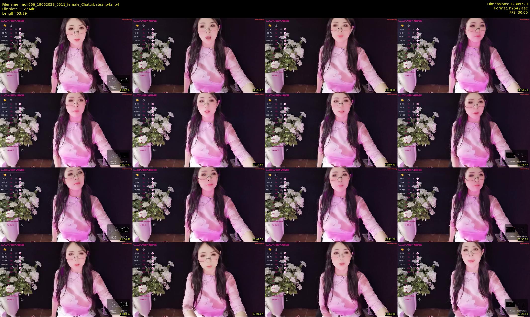 moli666 — 4 minute Chaturbate female cam show recording, 720p, Jun 19, 2023