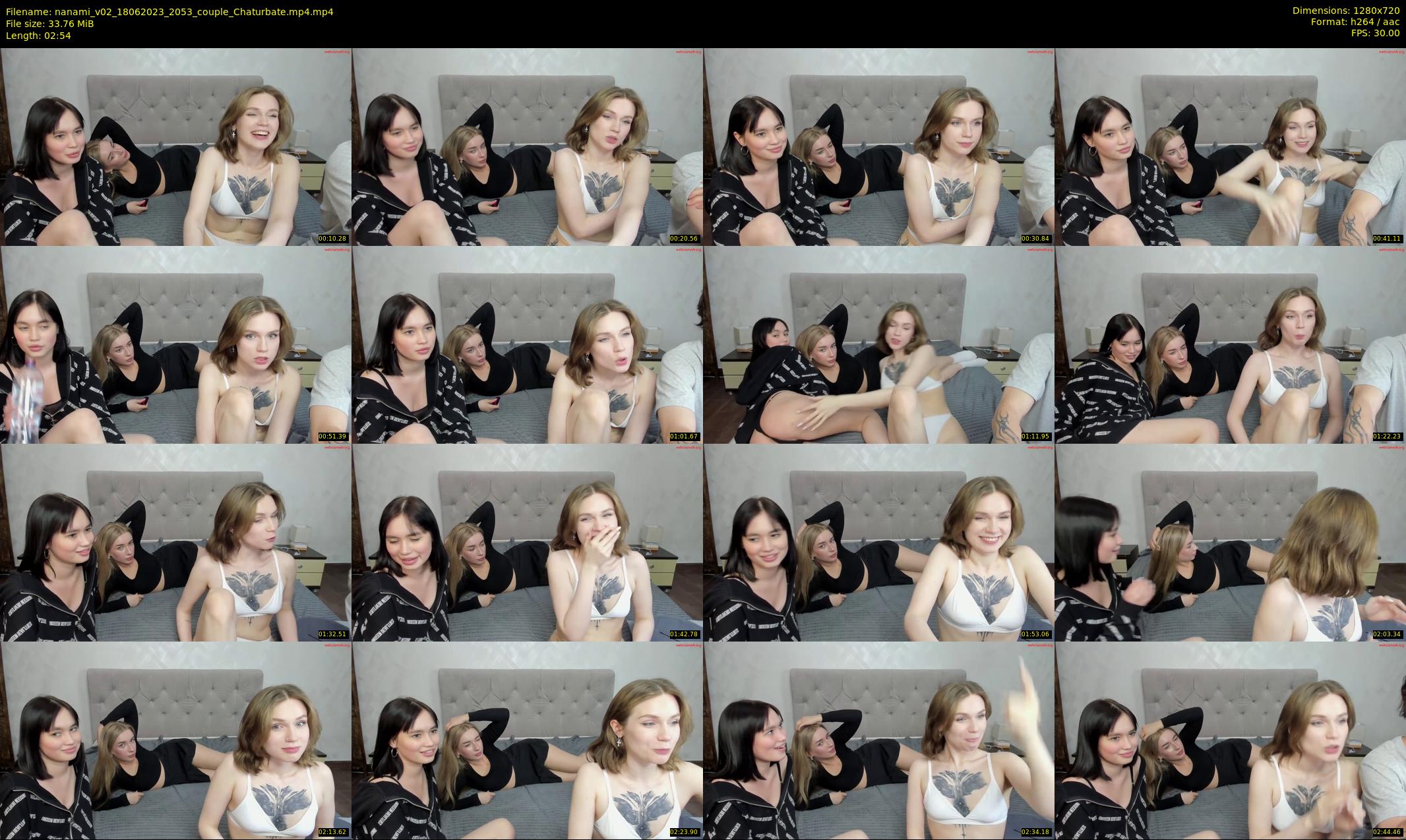 nanami_v02 — 3 minute Chaturbate couple cam show recording, 720p, Jun 18, 2023