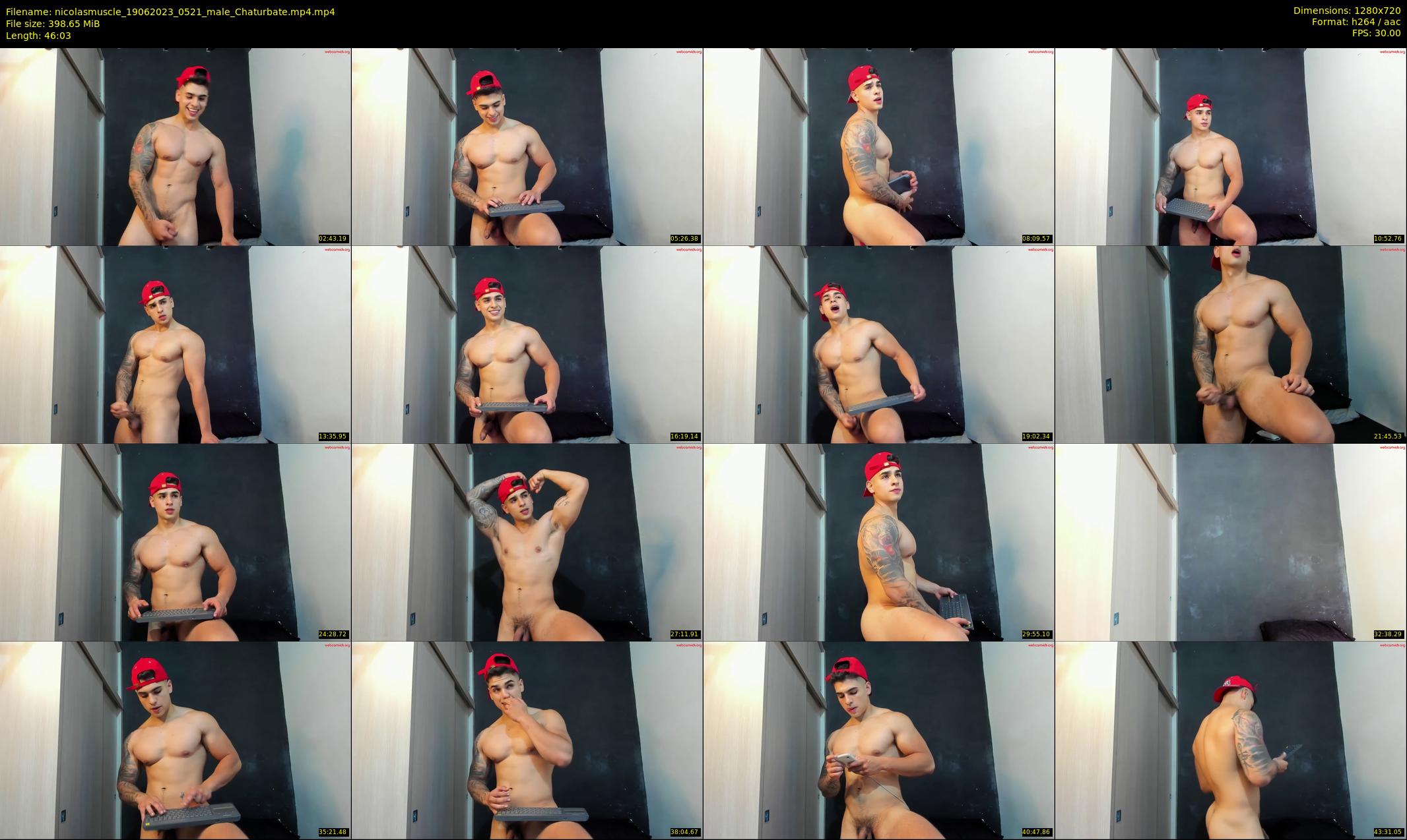 nicolasmuscle — 47 minute Chaturbate male cam show recording, 720p, Jun 19, 2023