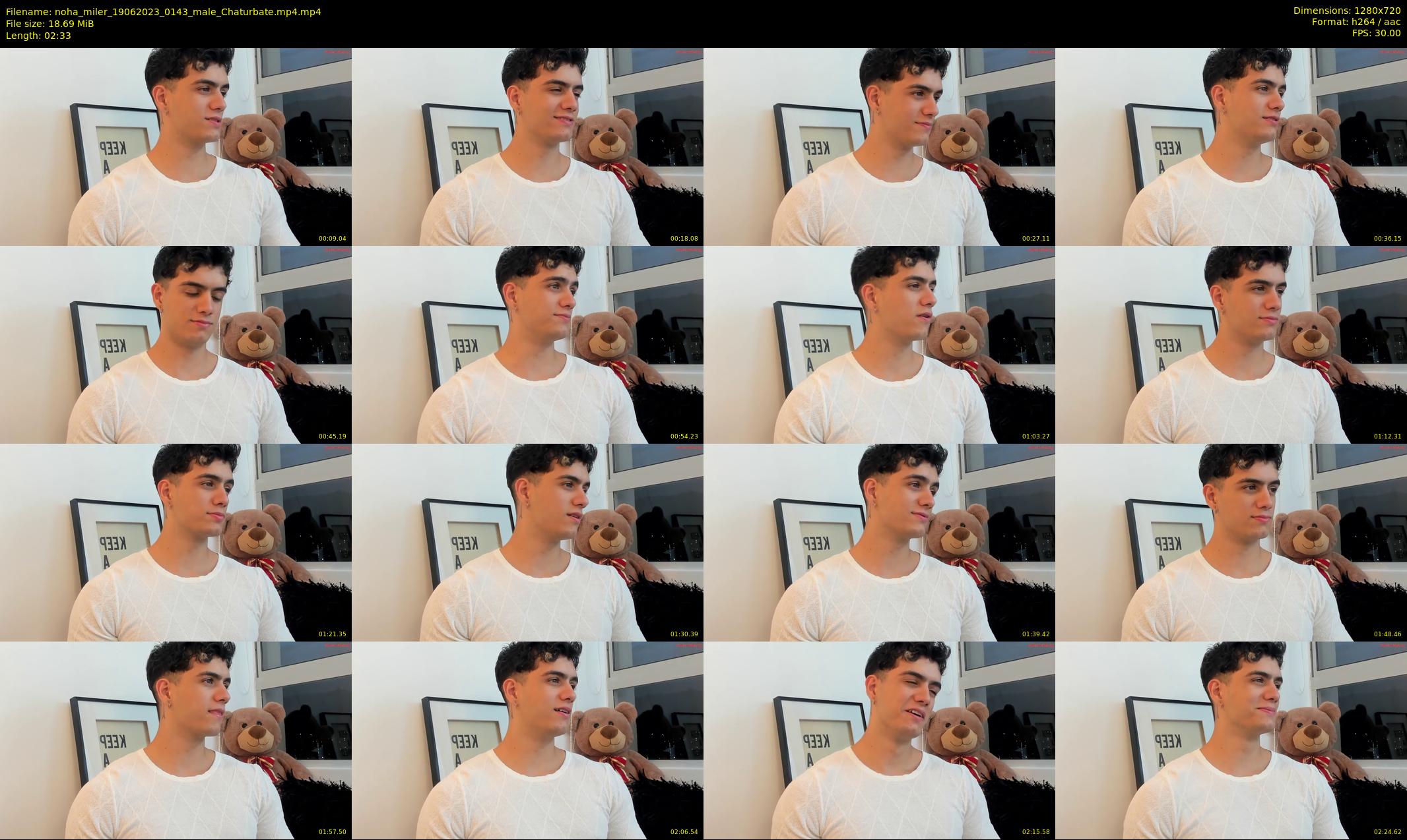 noha_miler — 3 minute Chaturbate male cam show recording, 720p, Jun 19, 2023