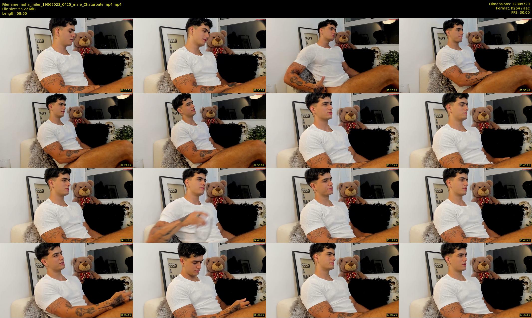 noha_miler — 8 minute Chaturbate male cam show recording, 720p, Jun 19, 2023