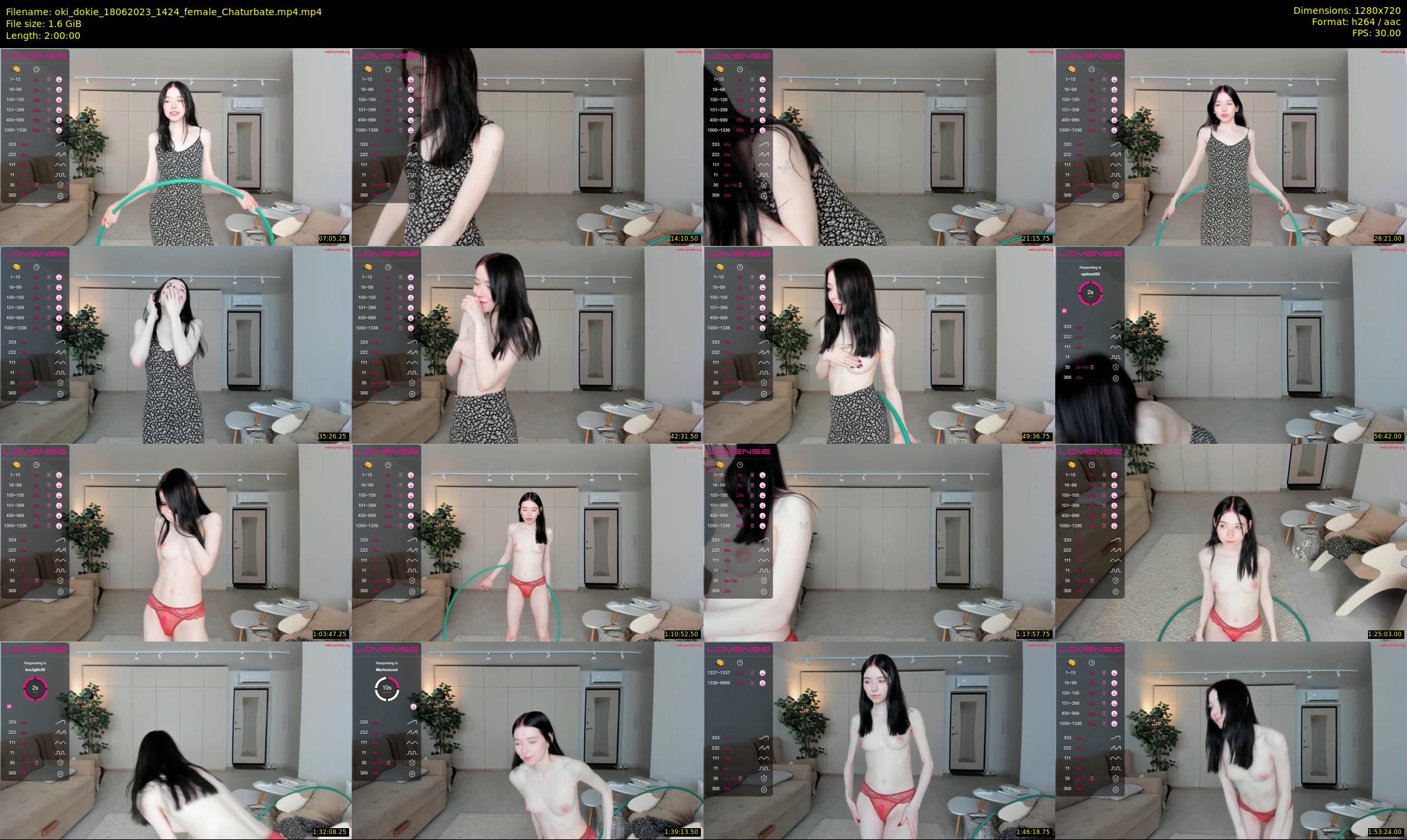 oki_dokie — 120 minute Chaturbate female cam show recording, 720p, Jun 18, 2023