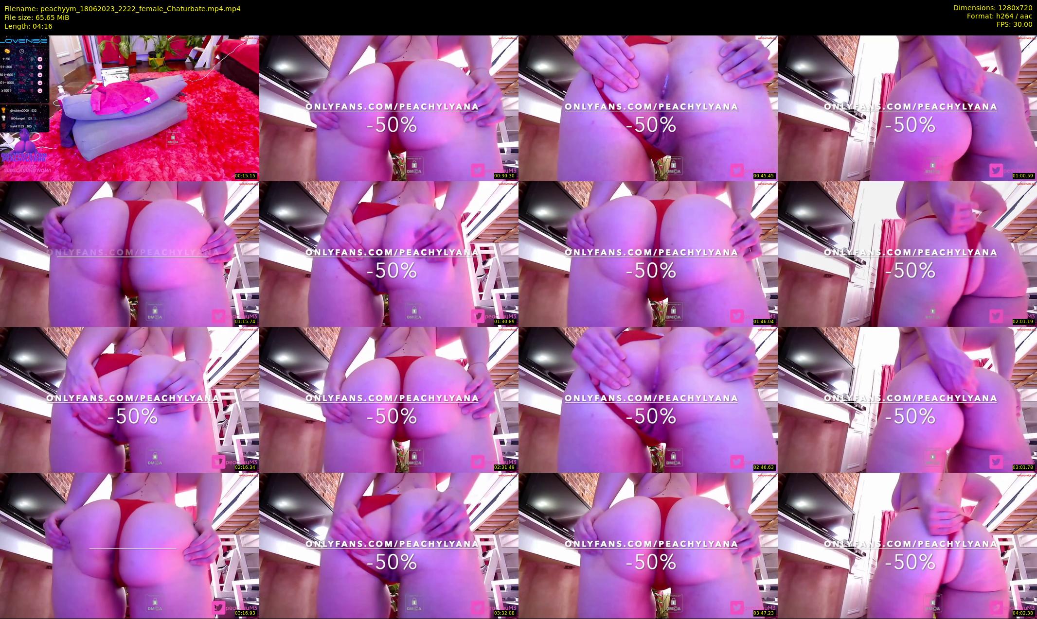 peachyym — 5 minute Chaturbate female cam show recording, 720p, Jun 18, 2023