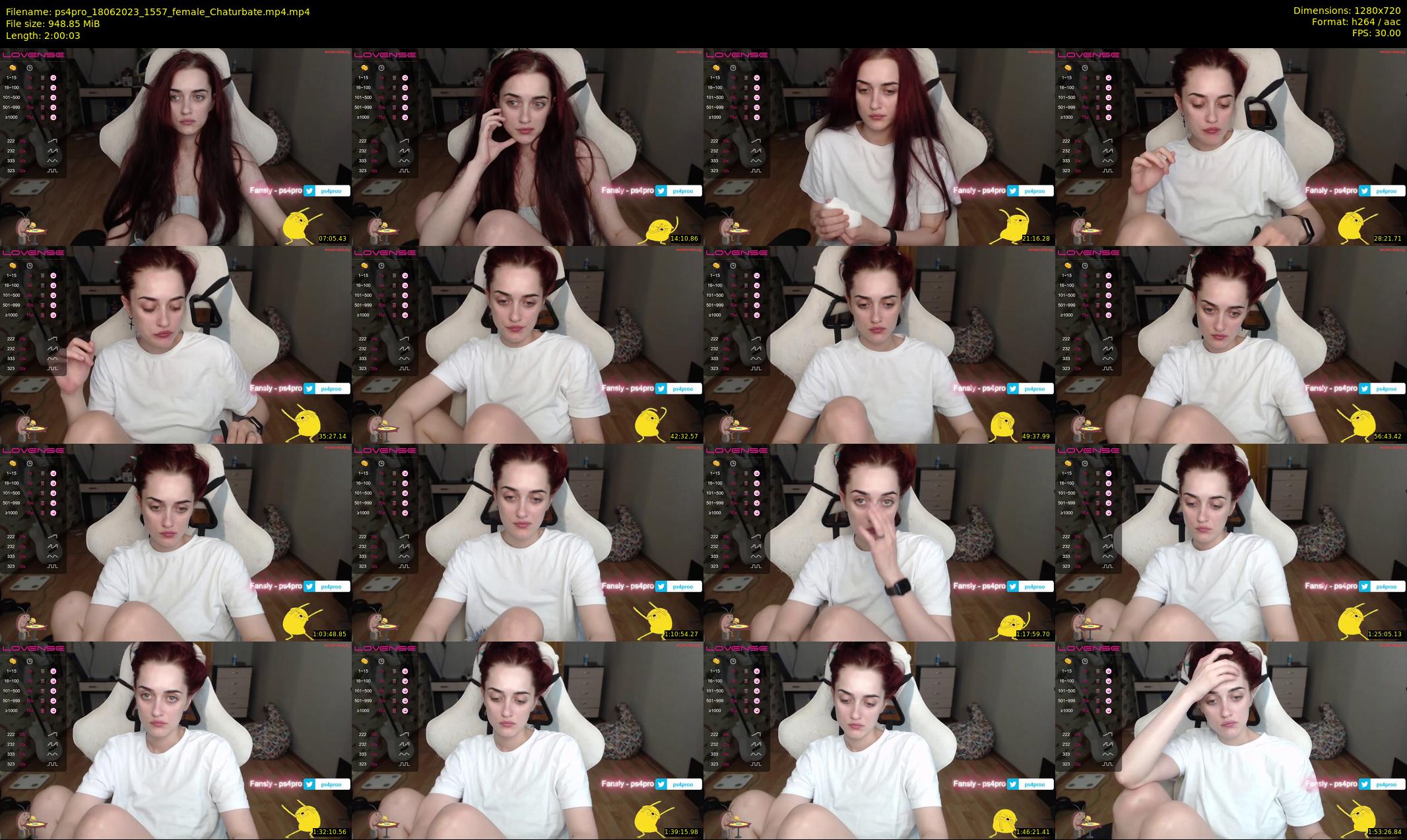 ps4pro — 121 minute Chaturbate female cam show recording, 720p, Jun 18, 2023