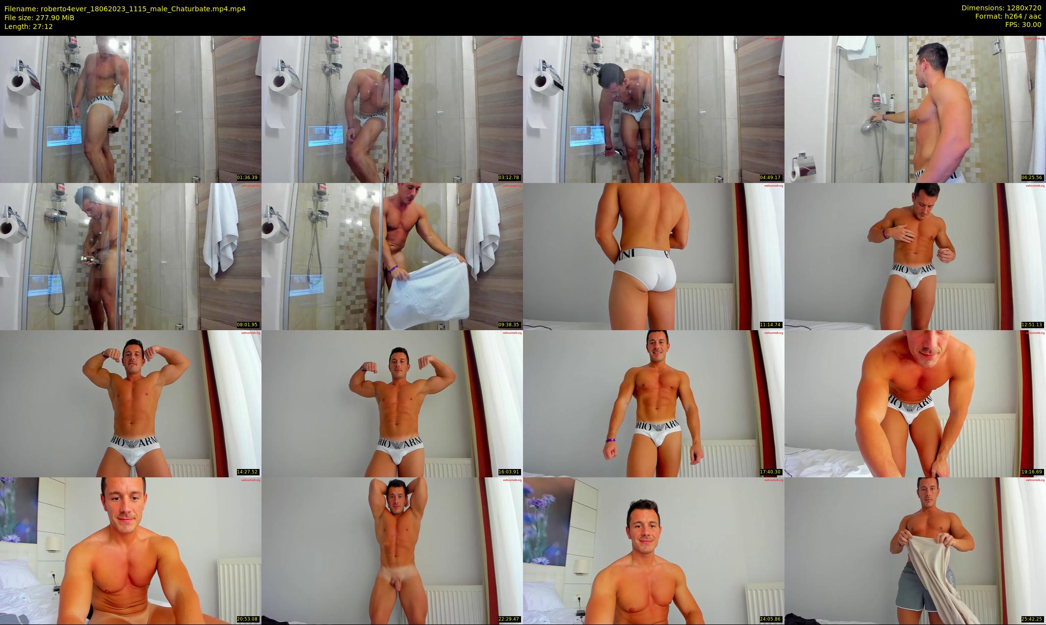 roberto4ever — 28 minute Chaturbate male cam show recording, 720p, Jun 18, 2023