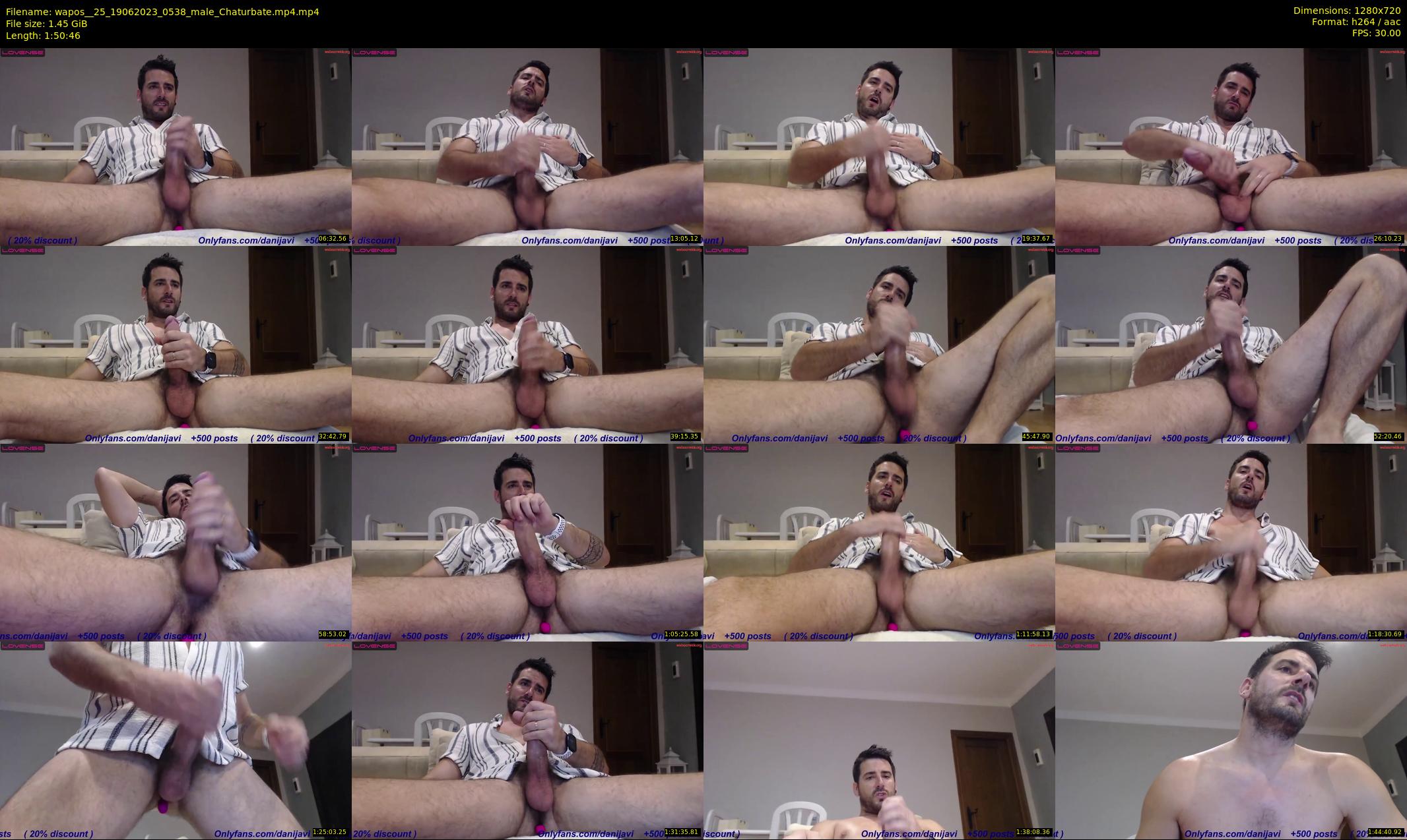 wapos__25 — 111 minute Chaturbate male cam show recording, 720p, Jun 19, 2023