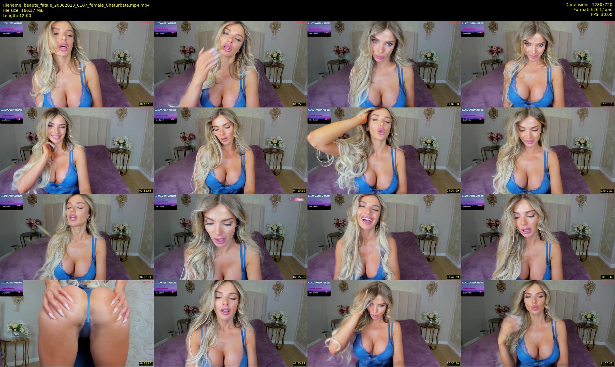 beaute_fatale — 12 minute Chaturbate female cam show recording, 720p, Jun 20, 2023