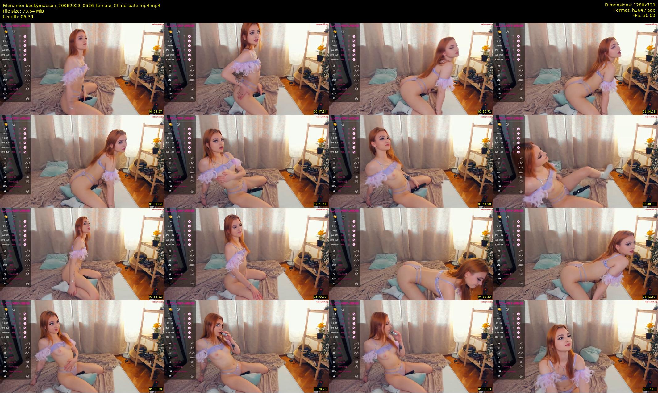 beckymadson — 7 minute Chaturbate female cam show recording, 720p, Jun 20, 2023