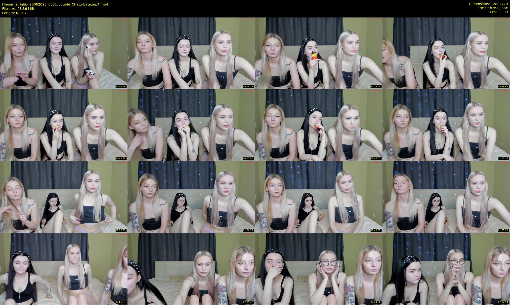 bjliki — 3 minute Chaturbate couple cam show recording, 720p, Jun 20, 2023