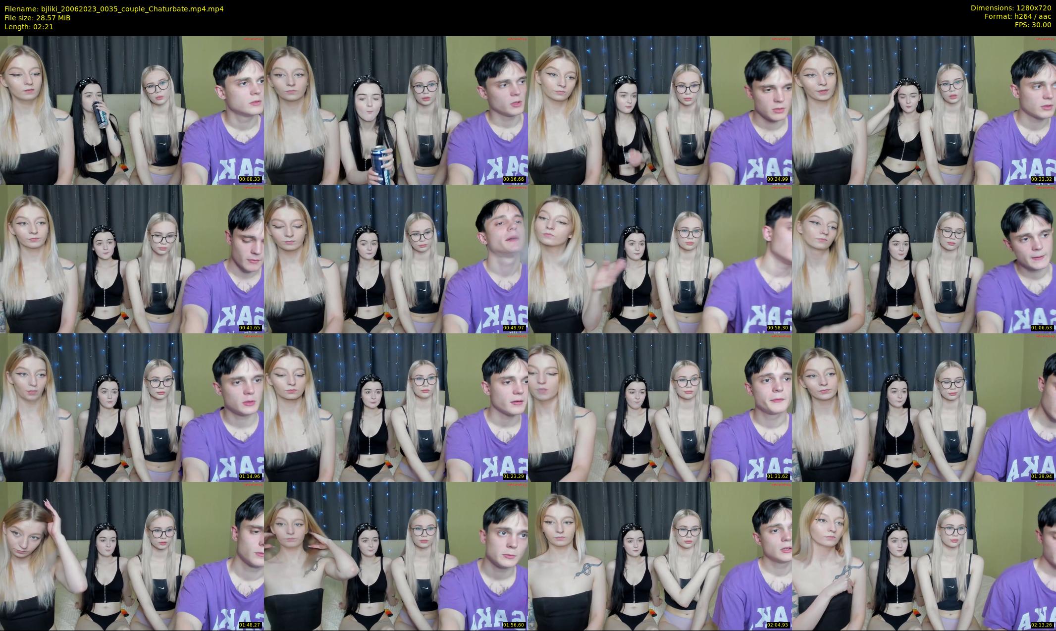 bjliki — 3 minute Chaturbate couple cam show recording, 720p, Jun 20, 2023