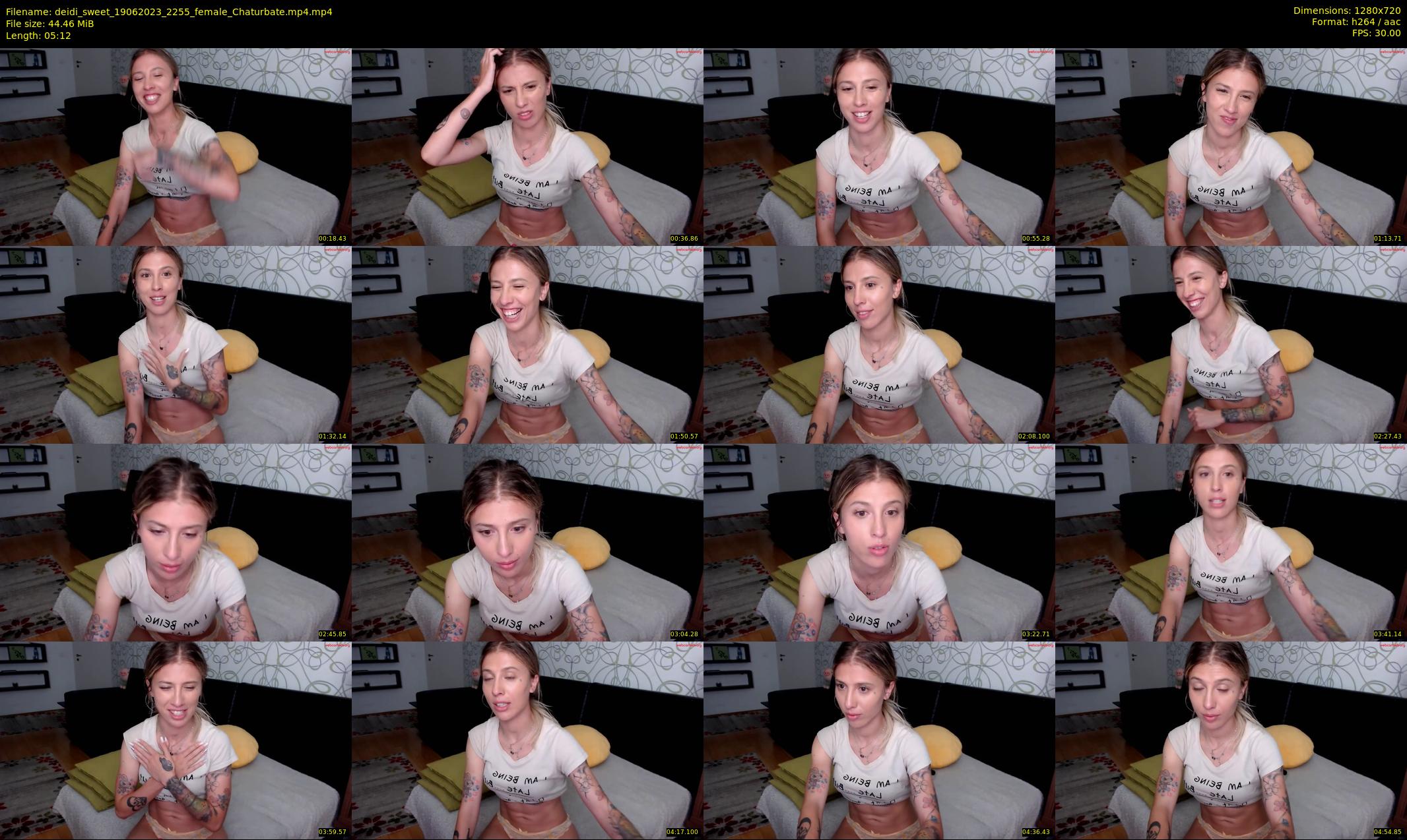 deidi_sweet — 6 minute Chaturbate female cam show recording, 720p, Jun 19, 2023