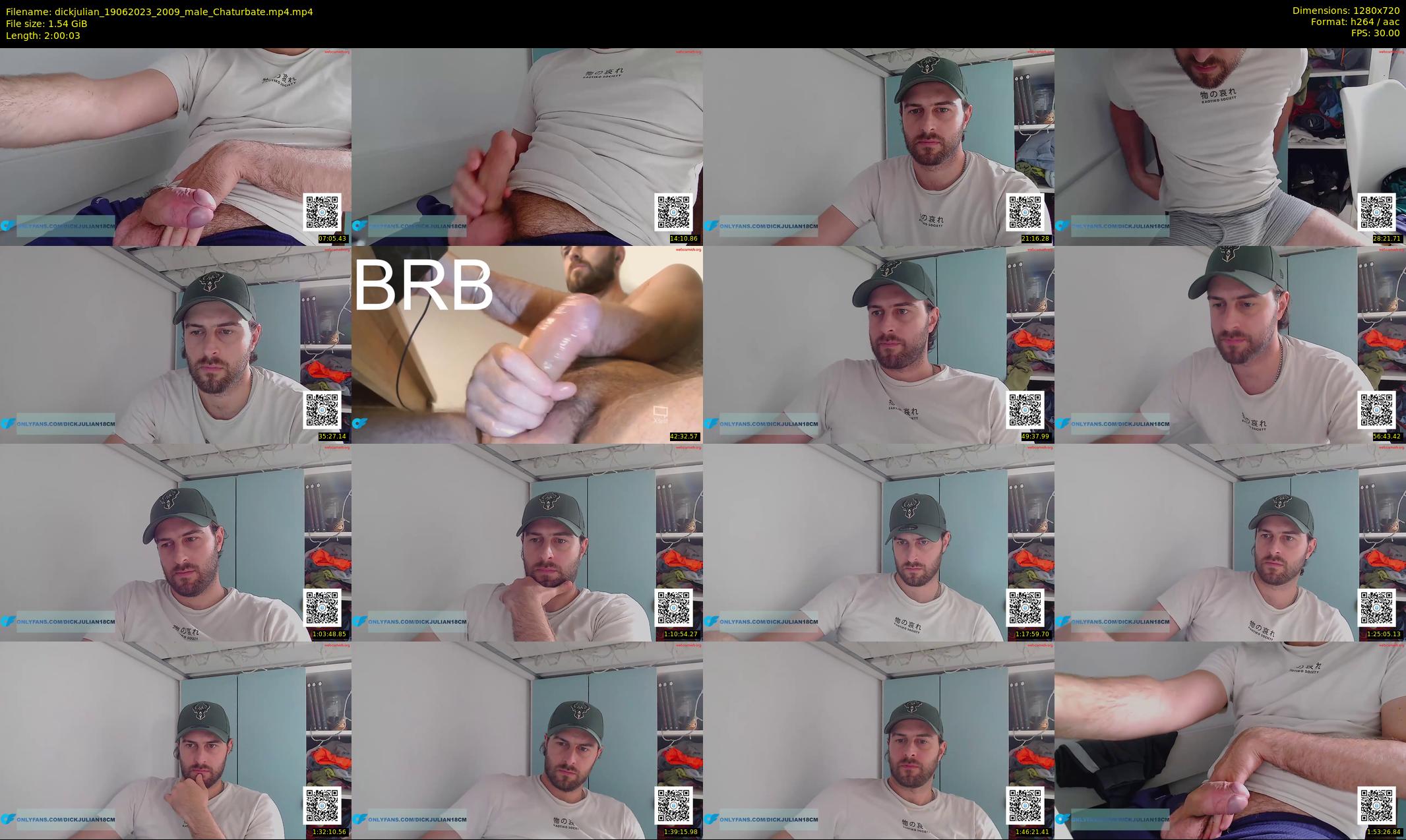 dickjulian — 121 minute Chaturbate male cam show recording, 720p, Jun 19, 2023