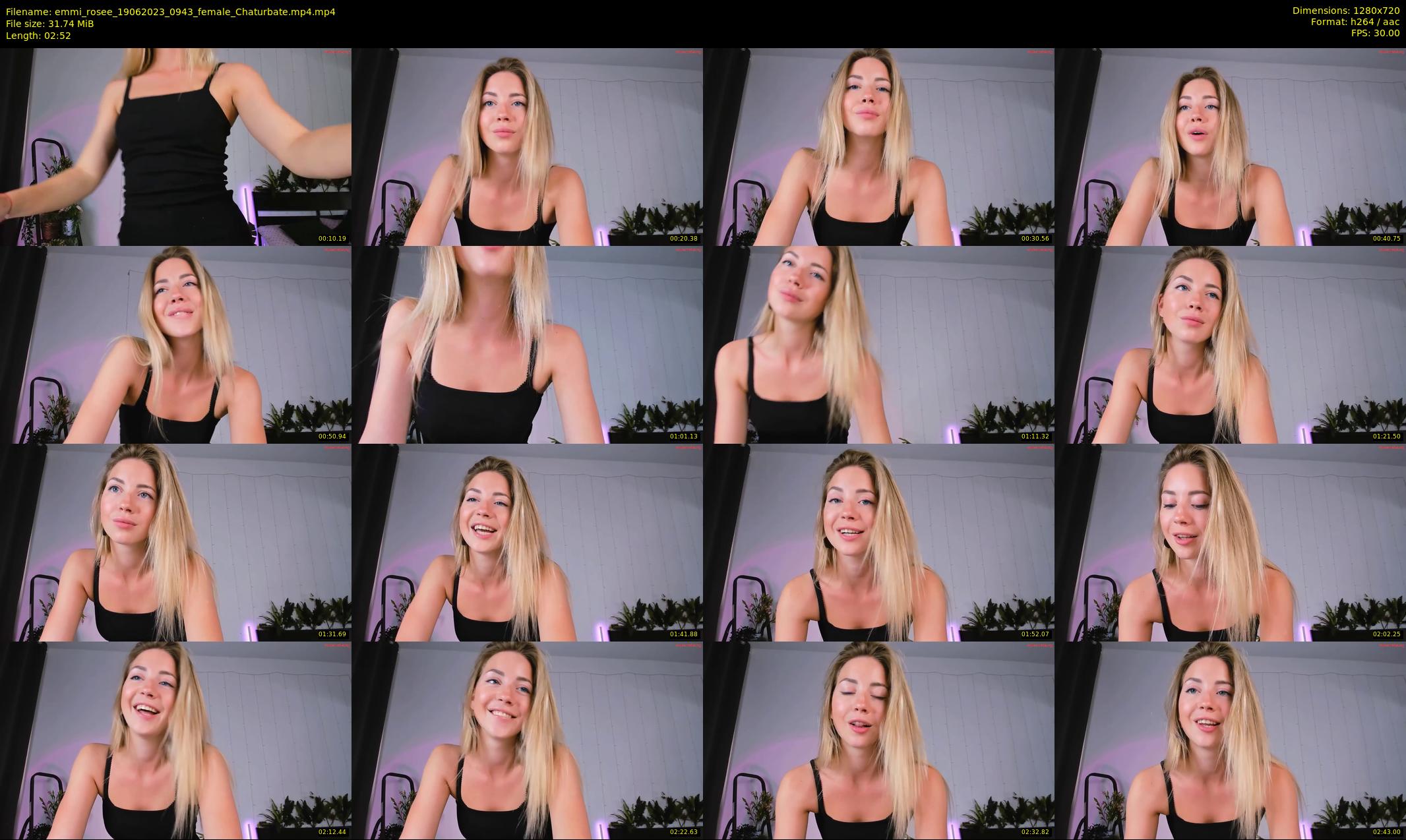 emmi_rosee — 3 minute Chaturbate female cam show recording, 720p, Jun 19, 2023