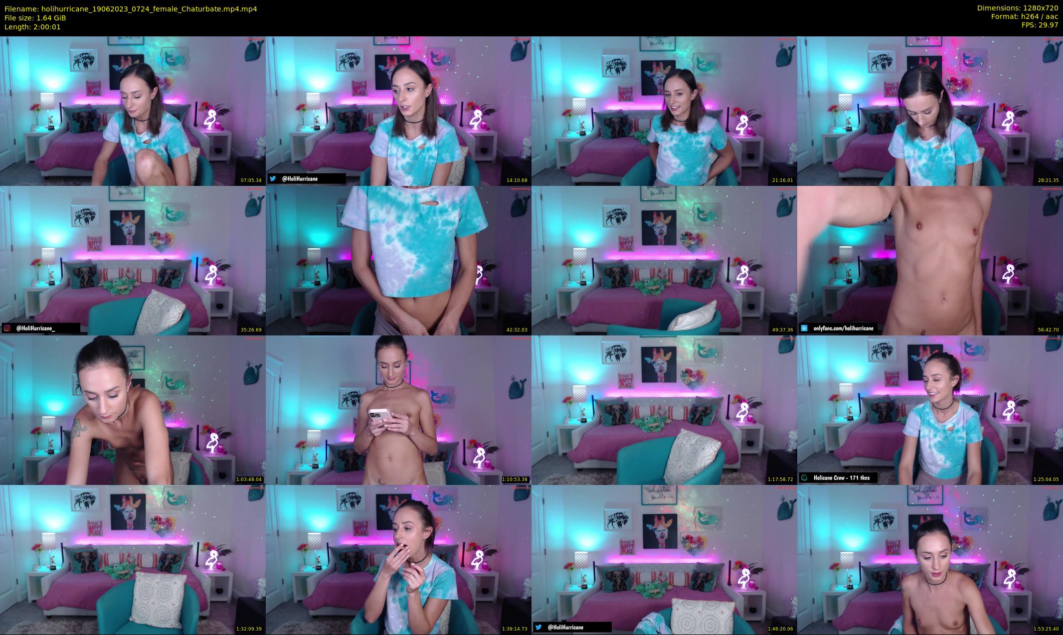 holihurricane — 121 minute Chaturbate female cam show recording, 720p, Jun 19, 2023