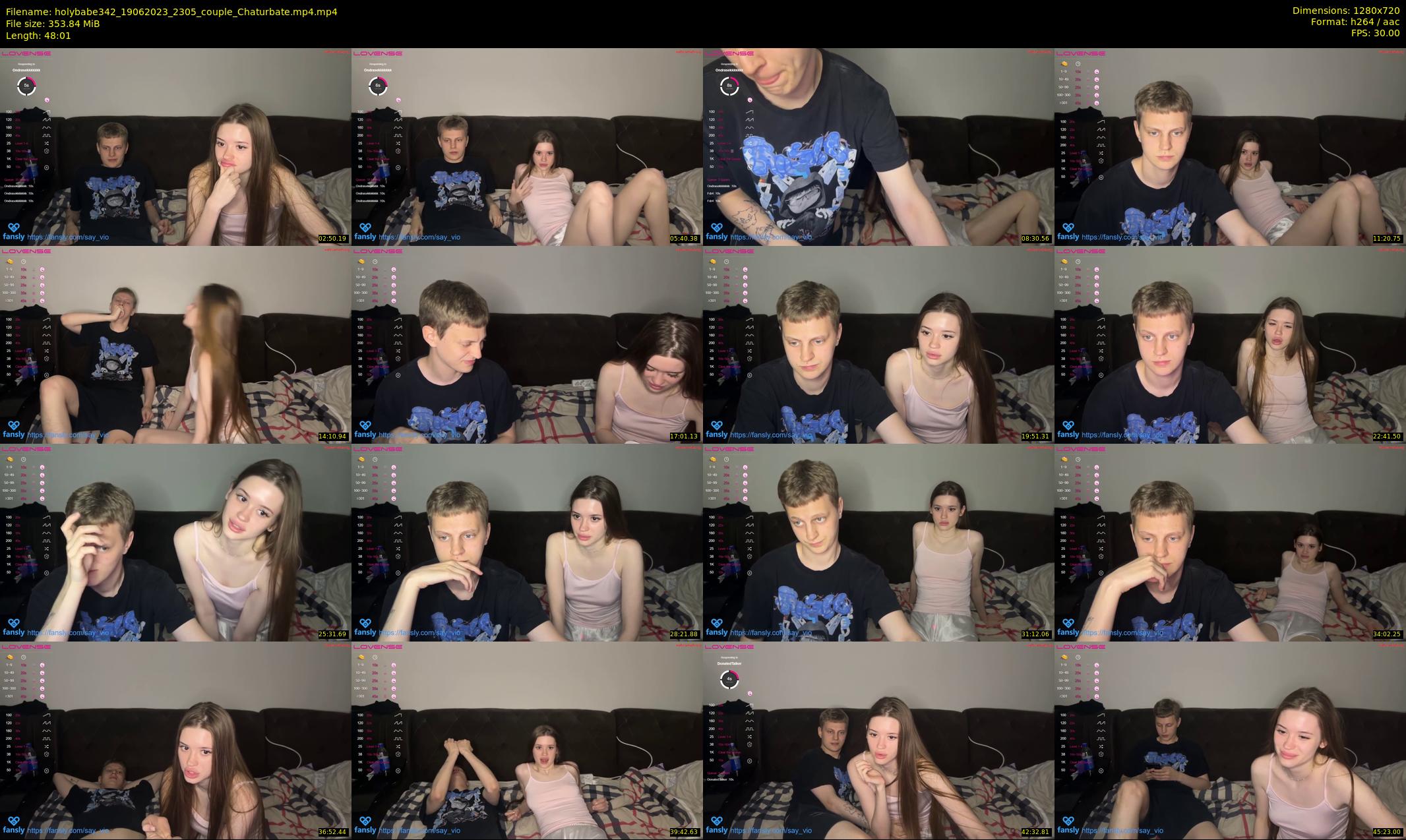 holybabe342 — 49 minute Chaturbate couple cam show recording, 720p, Jun 19, 2023